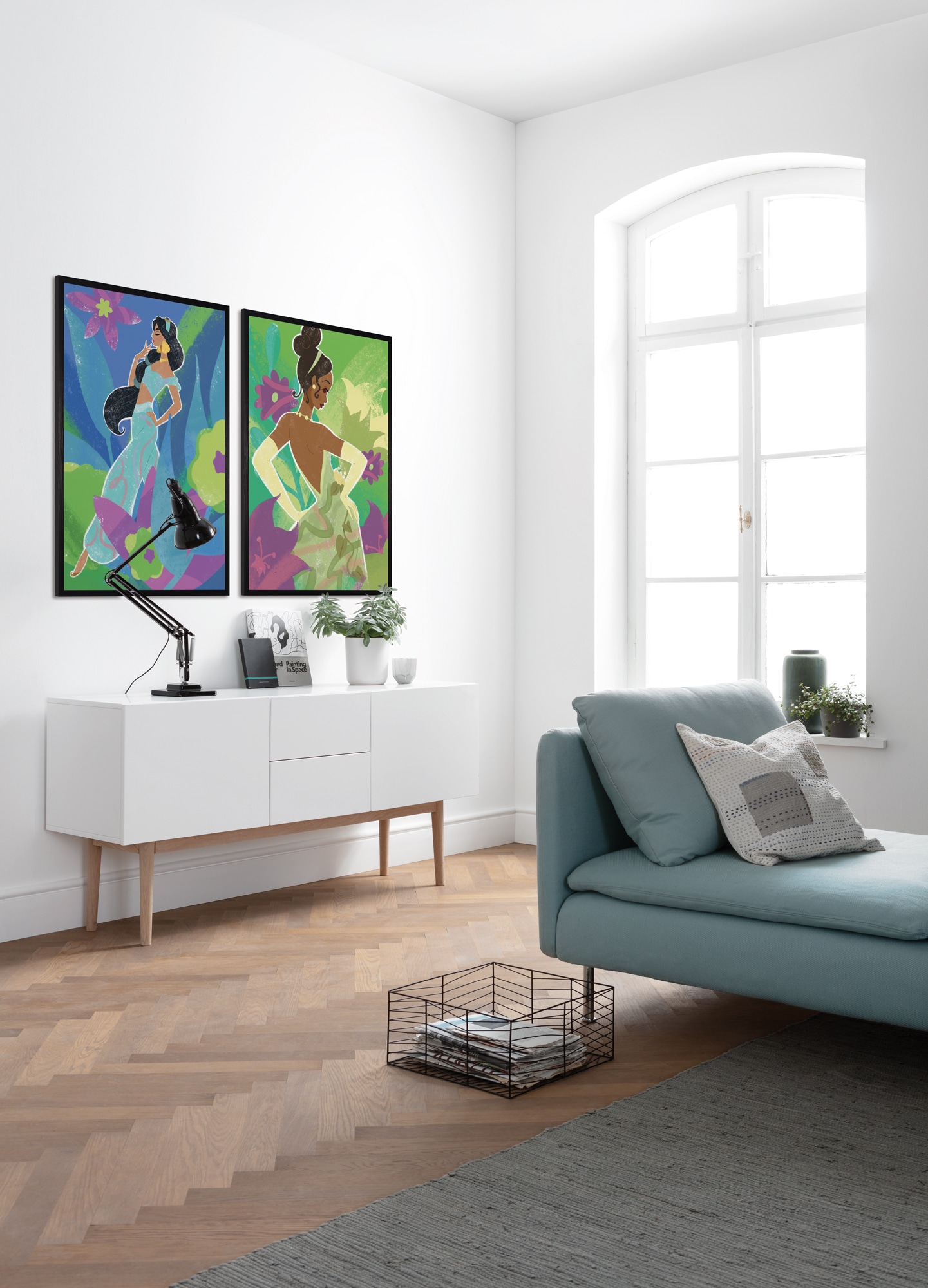 Komar Wandbild »Disney Princess Jasmine in Blue«, Disney, (Set, 1 St.), 40 x 50 cm (Breite x Höhe) - Kinderzimmer, Dekoration