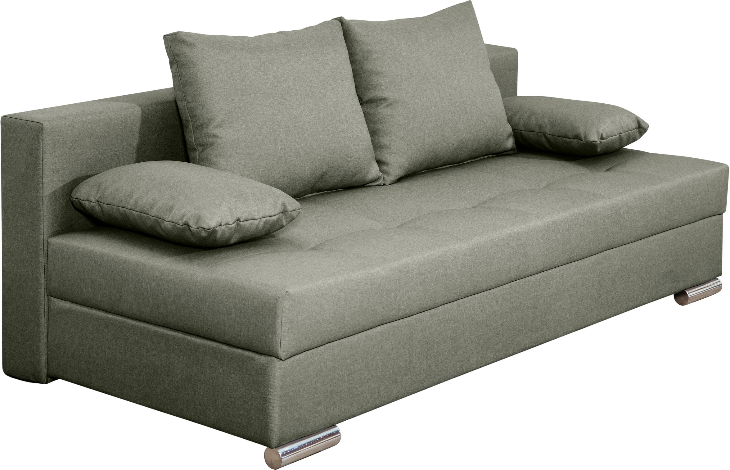 COLLECTION AB Canapé-lit »Tania mit Bettfunktion und Bettkasten« komfortabler Sitzkomfort: Federkern-Polsterung, inklusive Rückenkissen