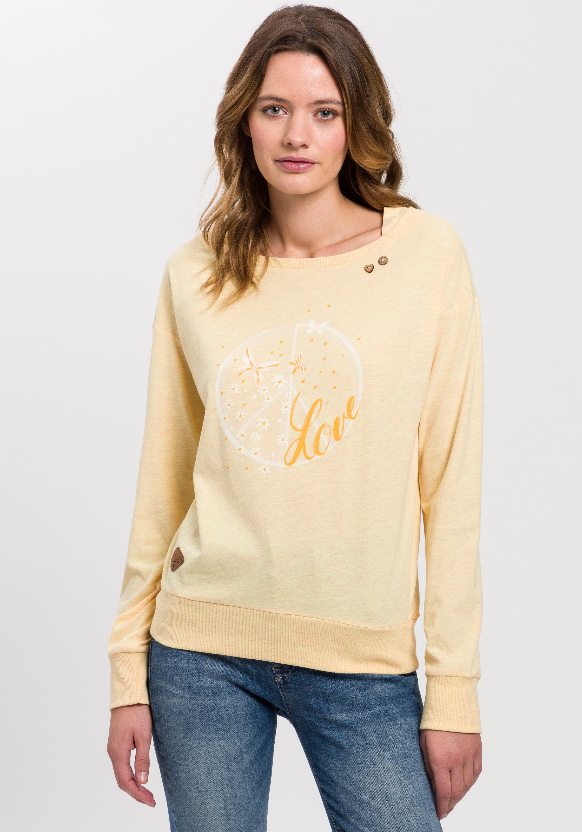 Ragwear Sweater »RAG Sweat NEREA FRONTPRINT O«, mit schönem Frontprint