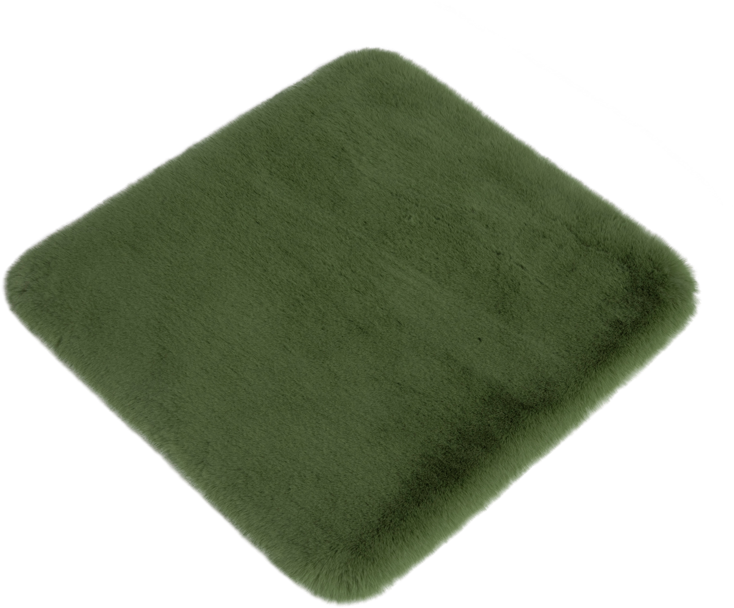 my home Tapis de bain »Rabbit Badematten, Badvorleger, Badezimmer Teppich« Höhe 30 mm Kaninchenfell-Haptik, Badteppich, rechteckig, rund & als 3-tlg. Set