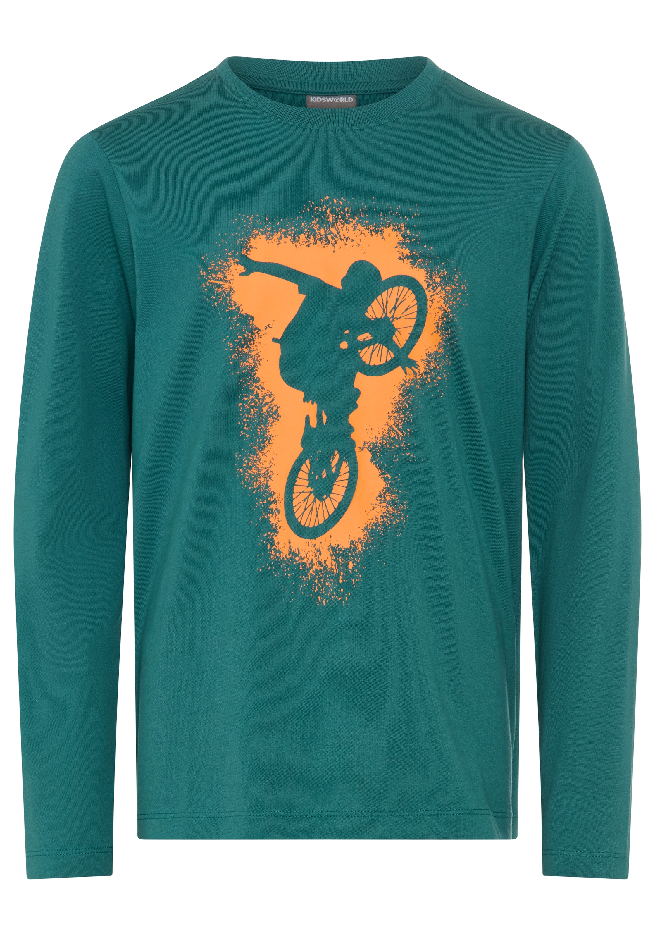 KIDSWORLD T-shirt à manches longues »BIKER« , imprimé décontracté pour garçons