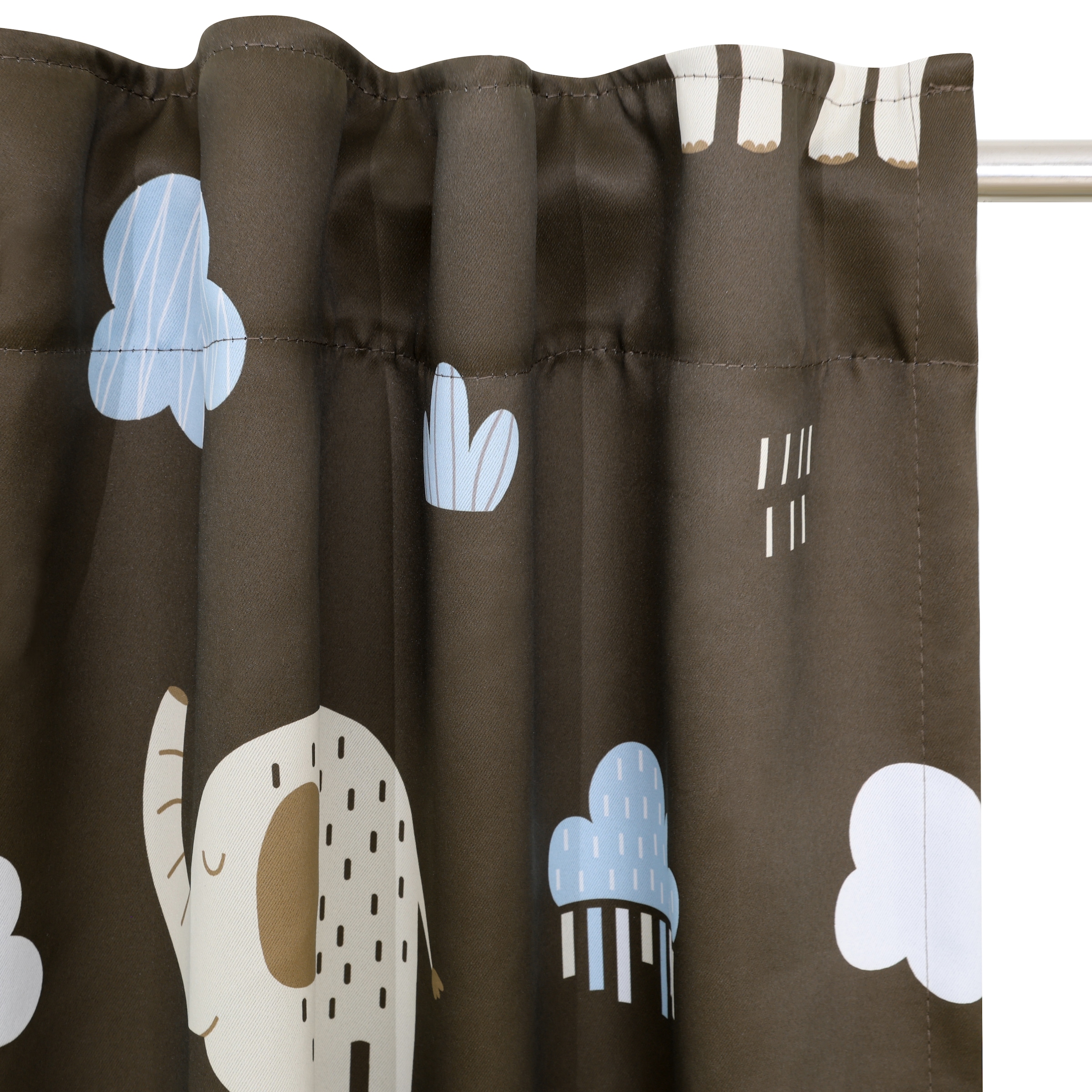 GOODproduct Gardine »Maurrice« Multifunktionsband 1 Stk. tlg. Blickdicht, Multifunktionsband, Pflegeleicht, Elefanten Design