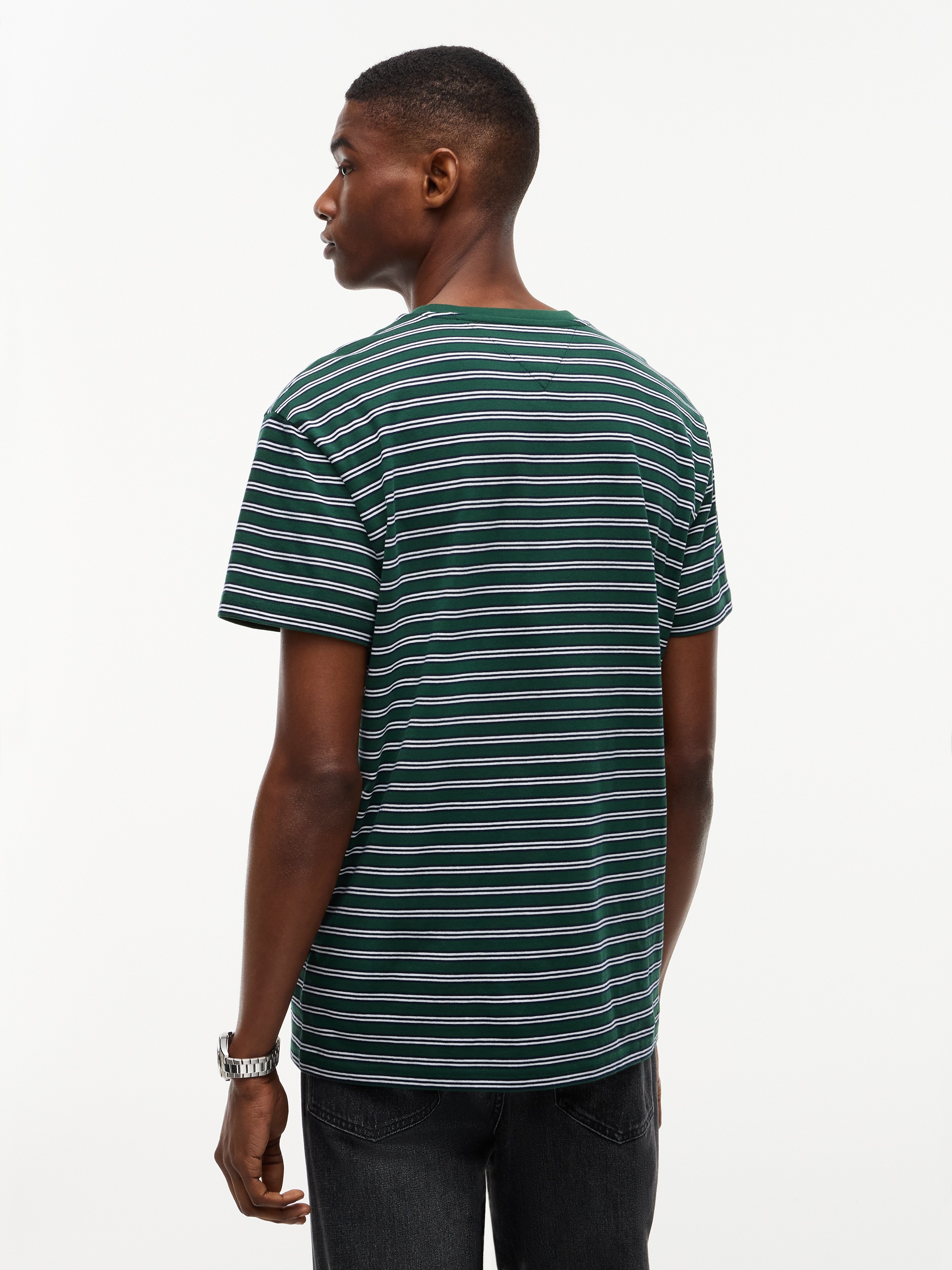Tommy Jeans T-shirt »REGULAR STRIPE TEE« Coupe regular avec motif à rayures