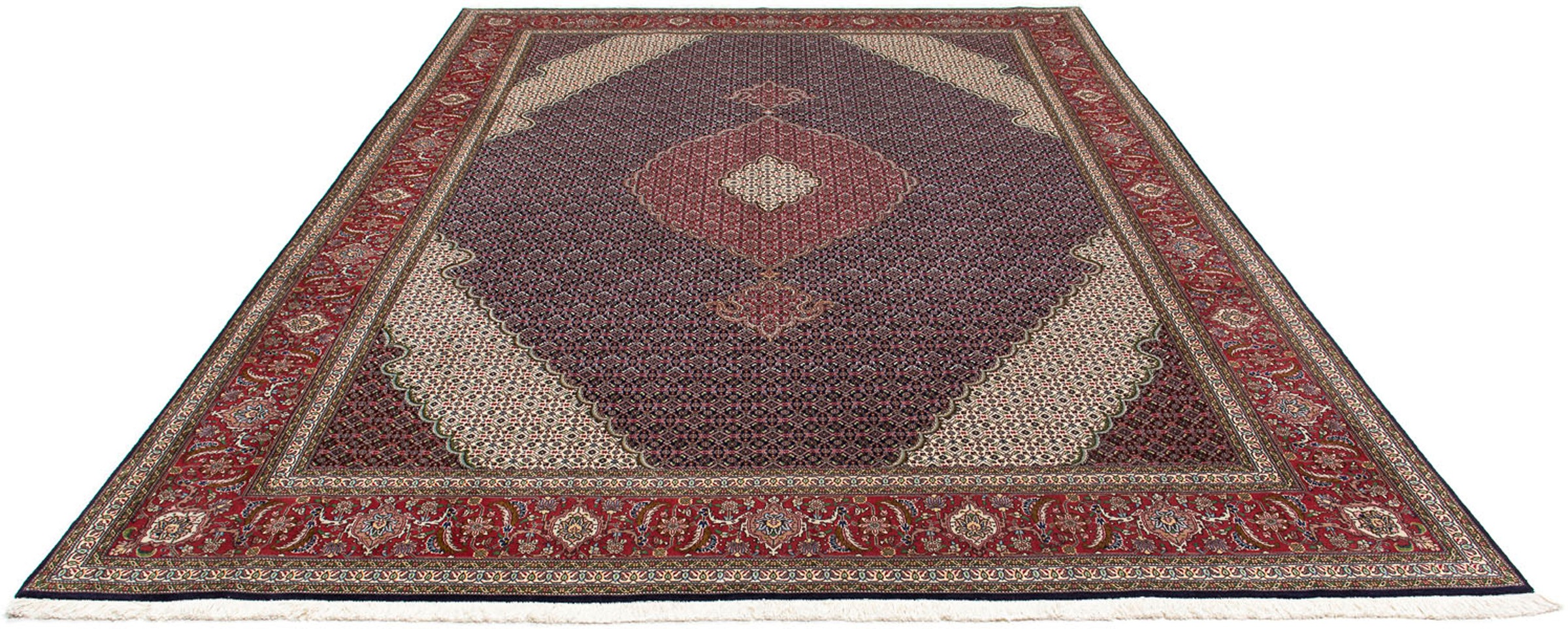 Image of morgenland Orientteppich »Perser - Täbriz - 360 x 252 cm - rot«, rechteckig, 10 mm Höhe, Wohnzimmer, Handgeknüpft, Einzelstück mit Zertifikat bei Ackermann Versand Schweiz