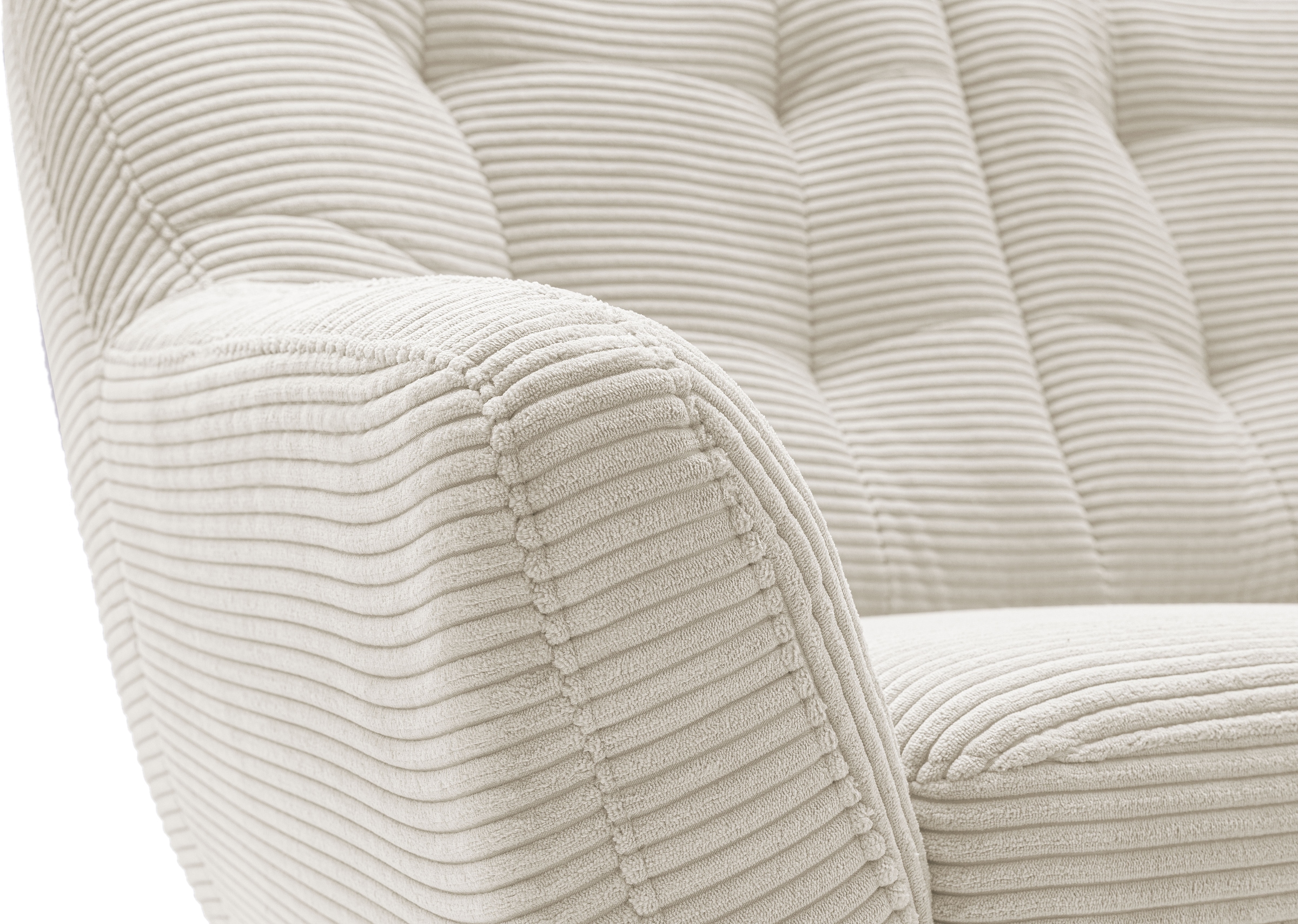 exxpo - sofa fashion 2-Sitzer »Scandi, bequem, aufwendige Rückenpolsterung für mehr Sitzkomfort« akuelle Farben in hochwertige Bezugsqualitäten, Holzfuss