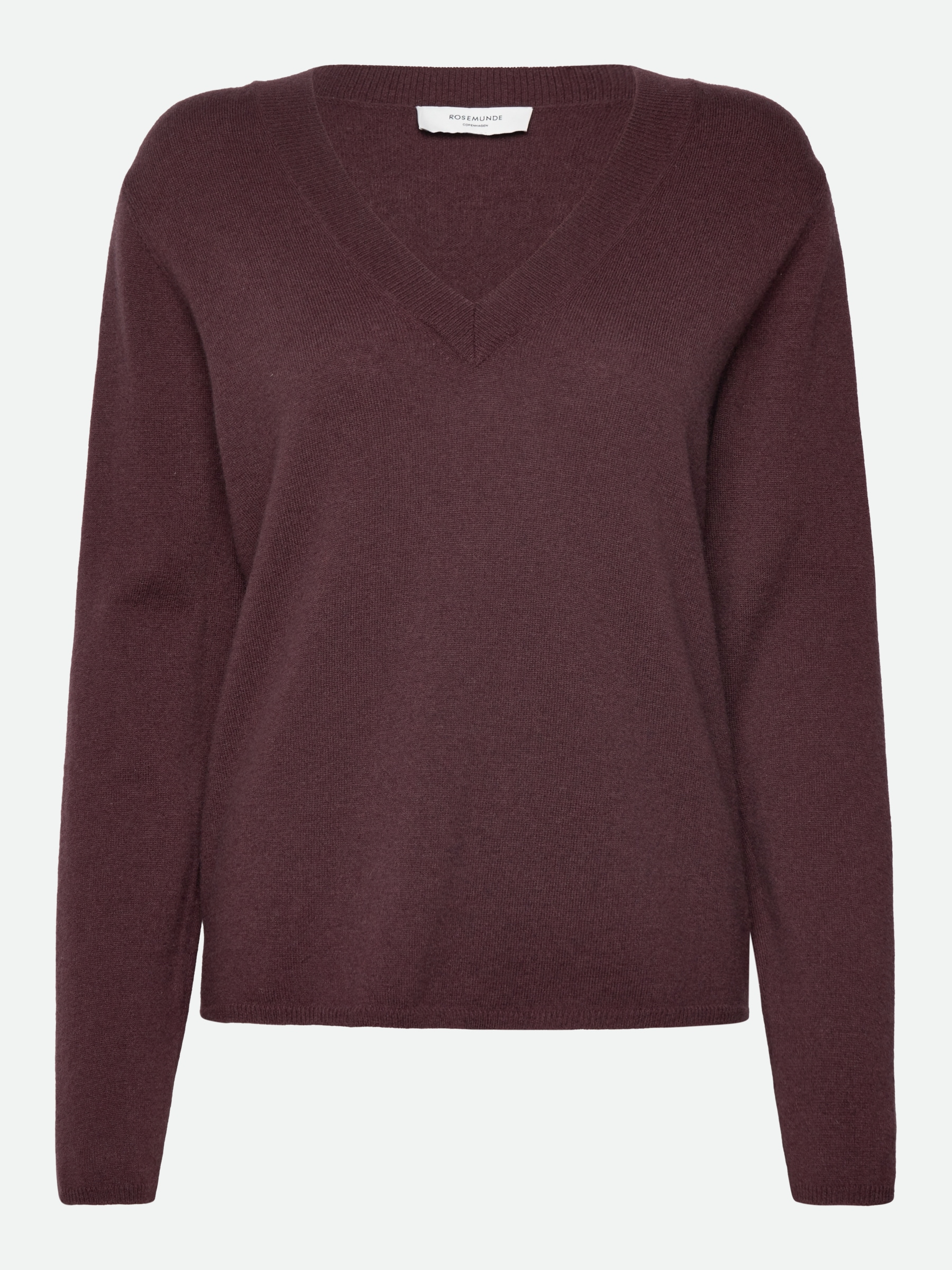 rosemunde Pull col V »Laica v-neck« V-Ausschnitt, Langarm, wärmend, schlicht, bequem, Baumwollmix