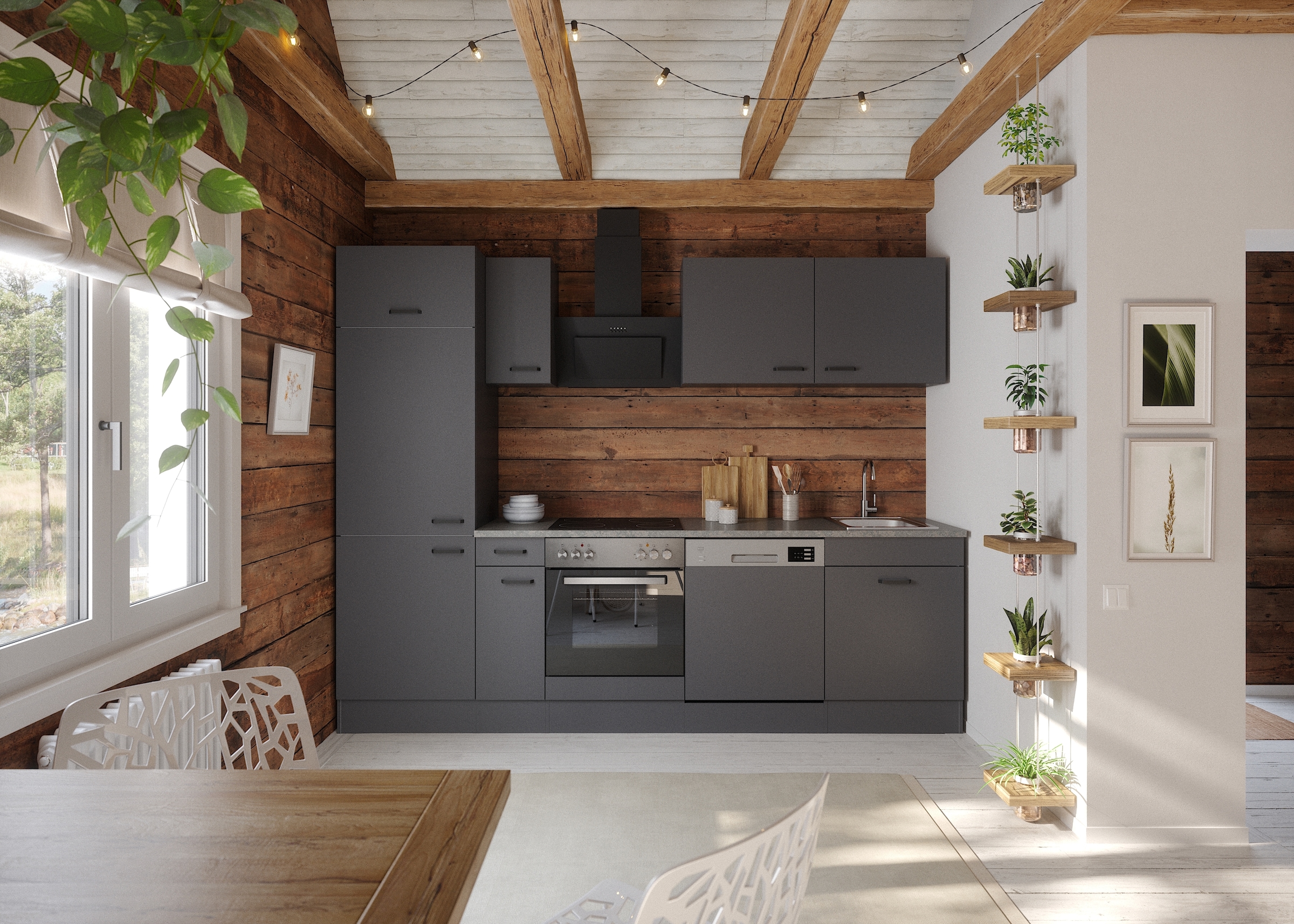OPTIFIT Küchenzeile »OPTImulti« Breite 270 cm, wahlweise mit E-Geräten