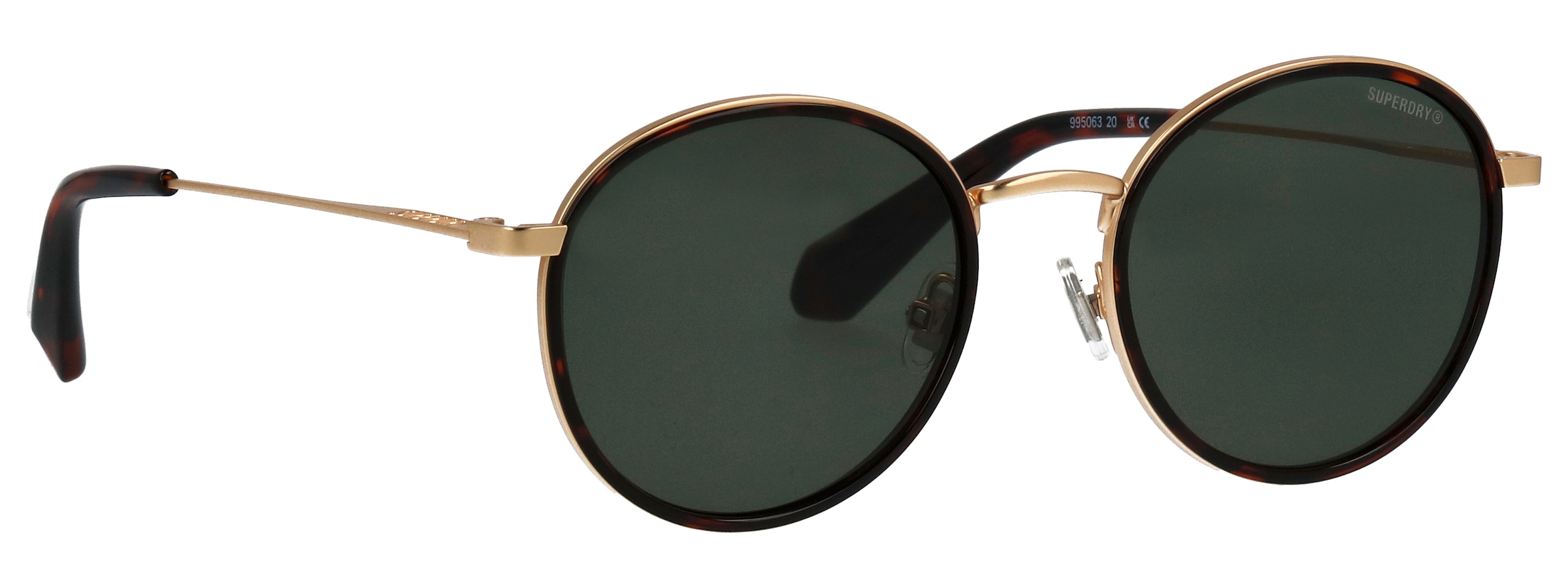 Superdry Lunettes de soleil »Modell 995063« Form Rund, Logoschriftzug auf Bügel, Kombifassung