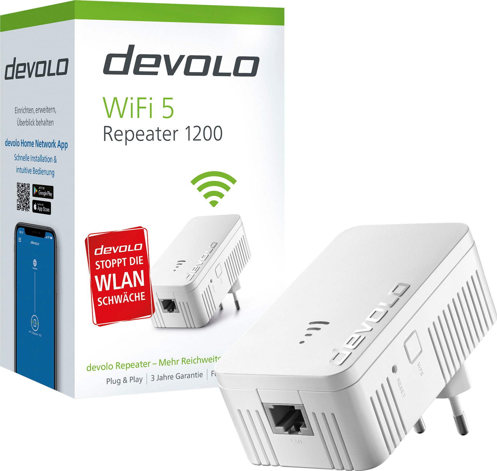 DEVOLO WLAN-Router »WiFi 5 Repeater 1200«, (1 St.)