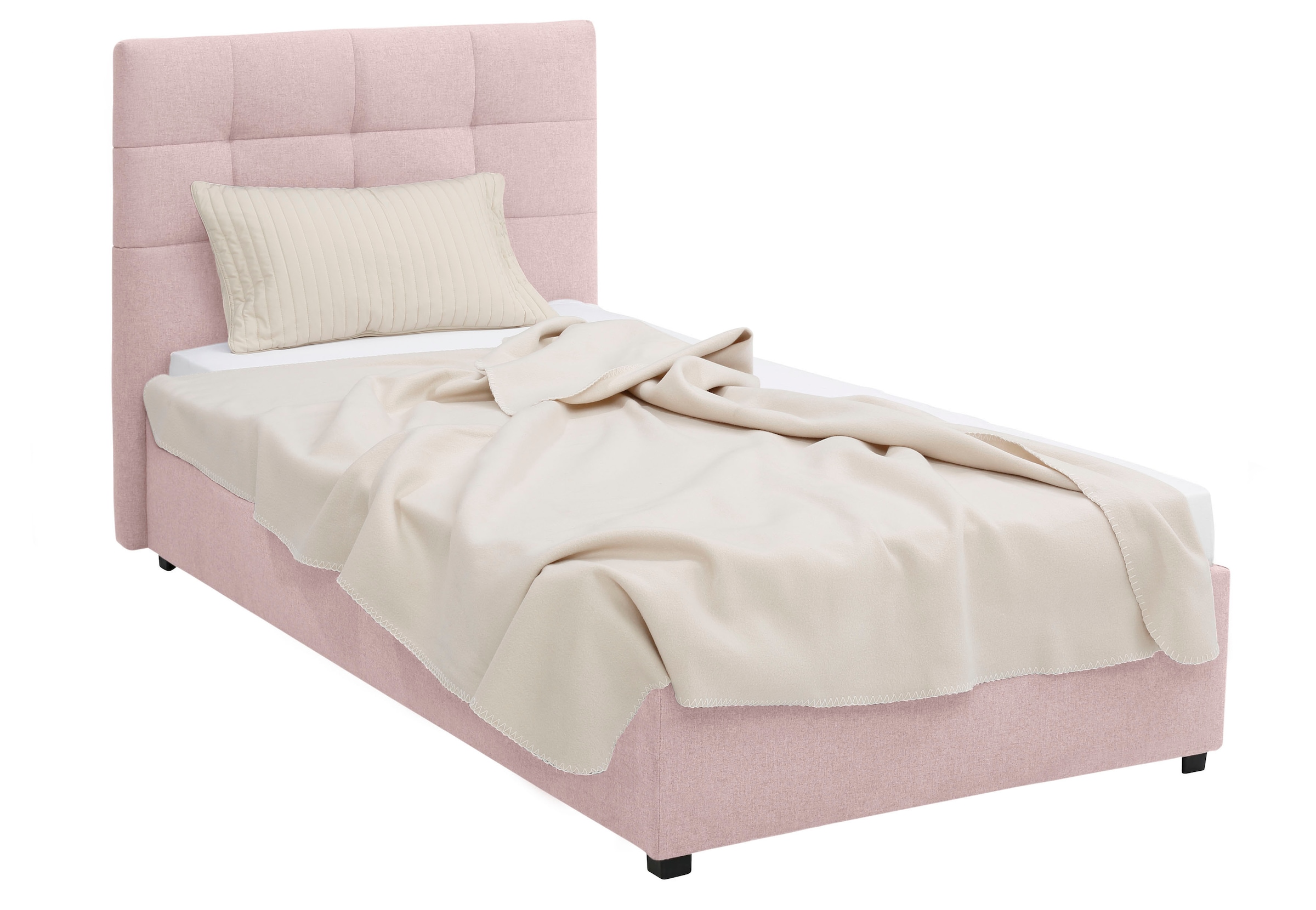 Lüttenhütt Polsterbett »Endres« mit Bettkasten, wahlweise ohne Matratze/Lattenrost oder incl. Matratze