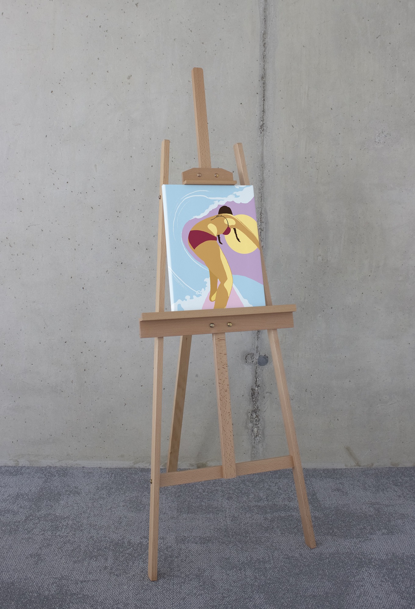 Komar Tableau sur toile »Tube Riding - Grösse 30 x 40 cm« 1 cuis tlg. Keilrahmenbild mi Echtholzrahmen