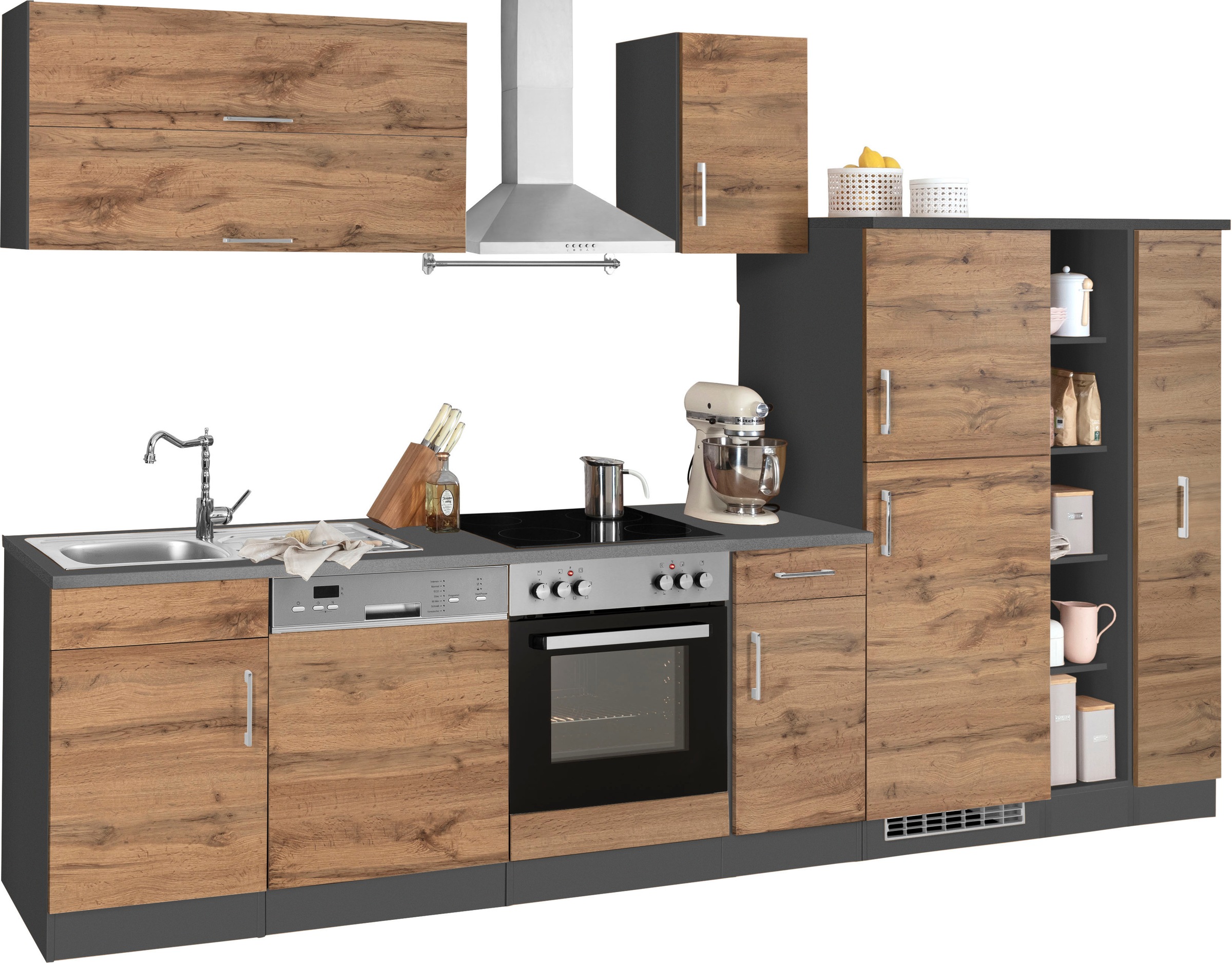 KOCHSTATION Kitchenette »KS-Colmar« sans appareils électriques, largeur 330 cm