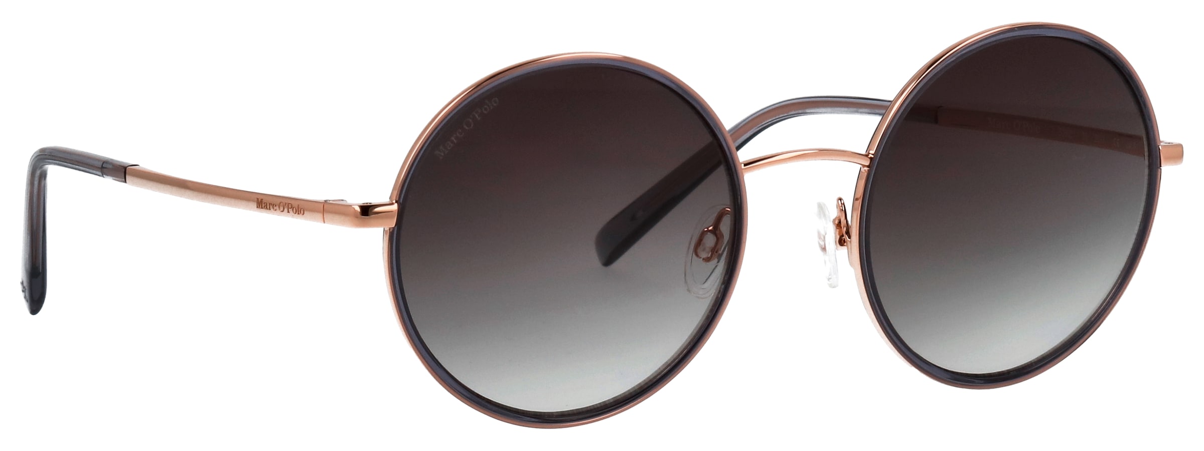 Marc O'Polo Sonnenbrille »Modell 508001« Form Rund, Logoschriftzug auf Bügel, Kombifassung