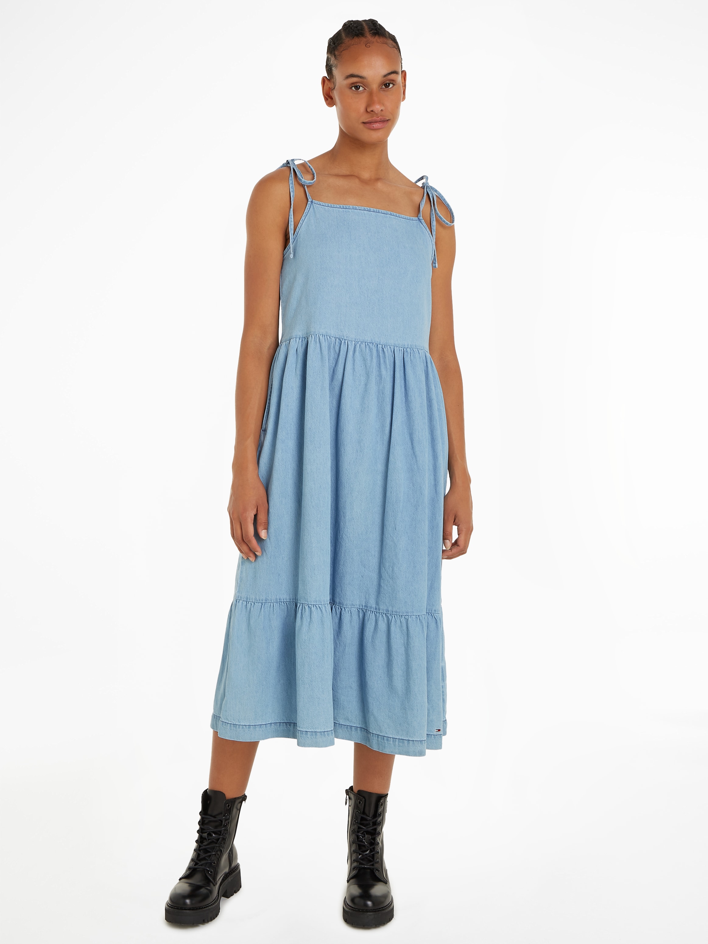 Tommy Jeans Curve Blusenkleid »TJW CHAMBRAY DRESS EXT«, Grosse Grössen