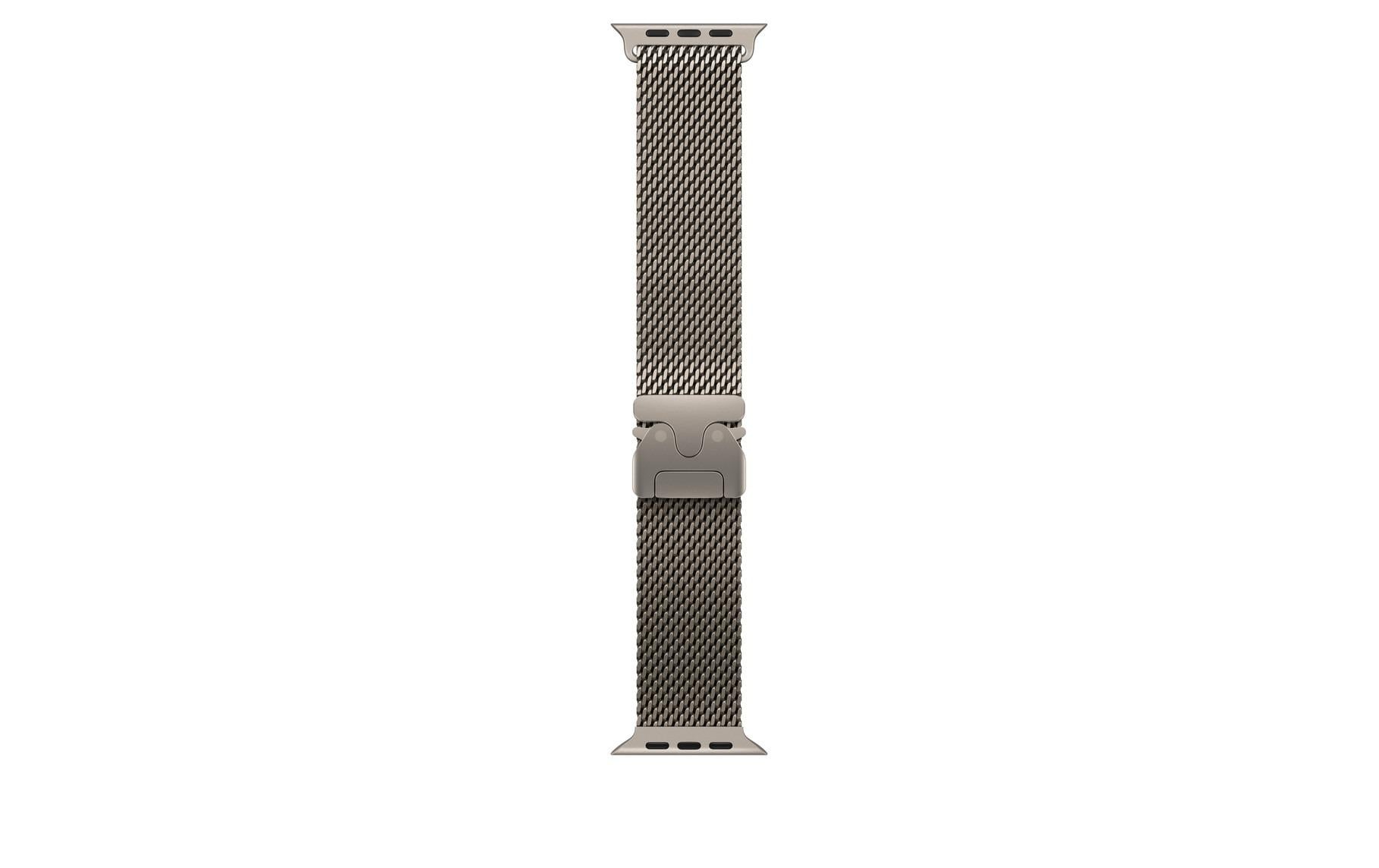 Image of Apple Smartwatch-Armband "Milanese Loop 49 mm Natural Titanium Medium"