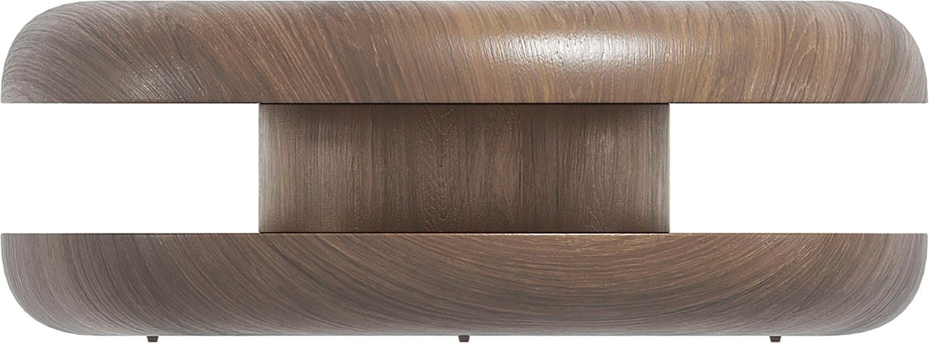 Image of SalesFever Couchtisch "drehbar - runder Design-Wohnzimmertisch aus Holz" 1 Stk. tlg. Stilvoller & moderner Tisch mit Echtholzfurnier, Ø 90 cm
