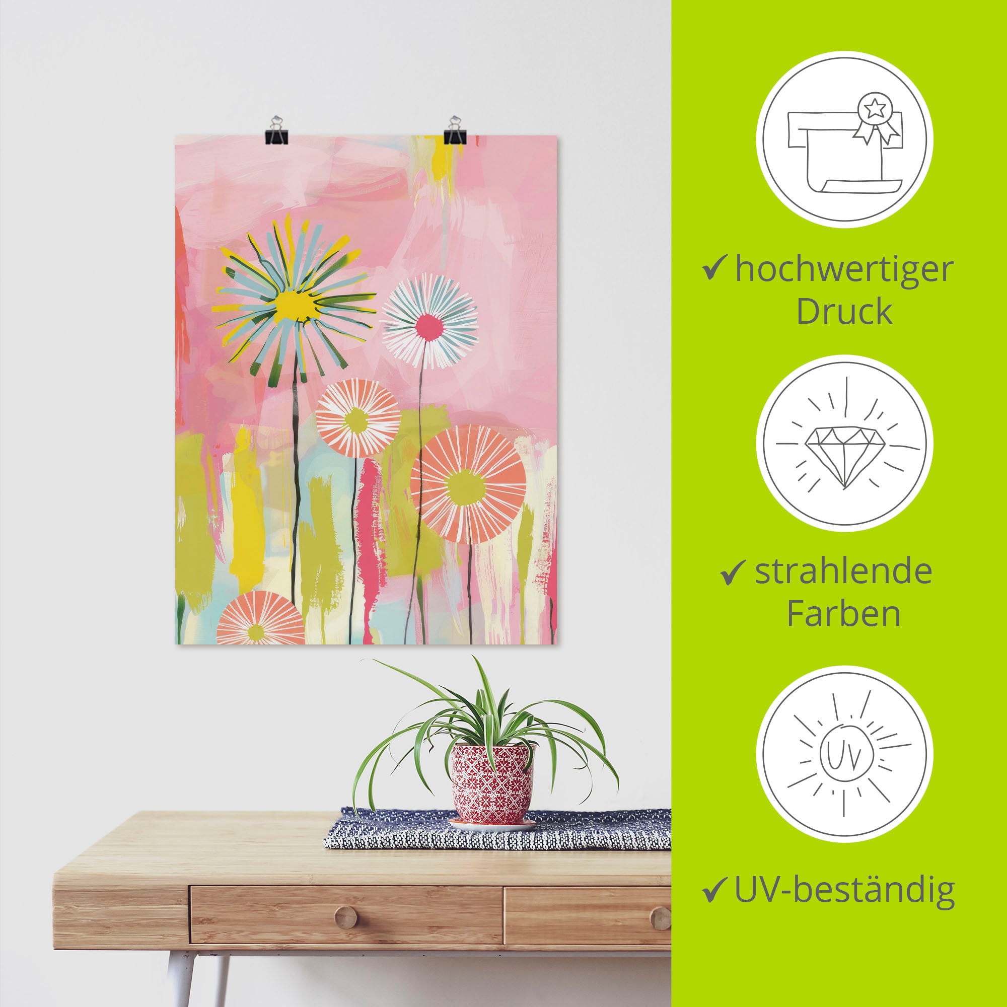 Artland Wandbild »Zarte Töne« 1 Stk. tlg. als Alubild, Leinwandbild, Poster, Wandaufkleber in verschied. Grössen