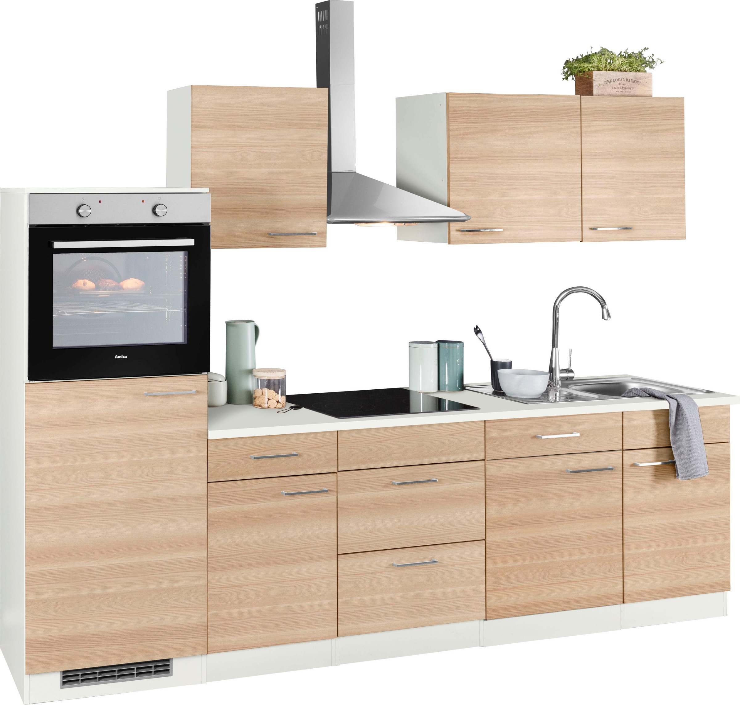 Image of wiho Küchen Küchenzeile »Zell«, ohne E-Geräte, Breite 280 cm bei Ackermann Versand Schweiz