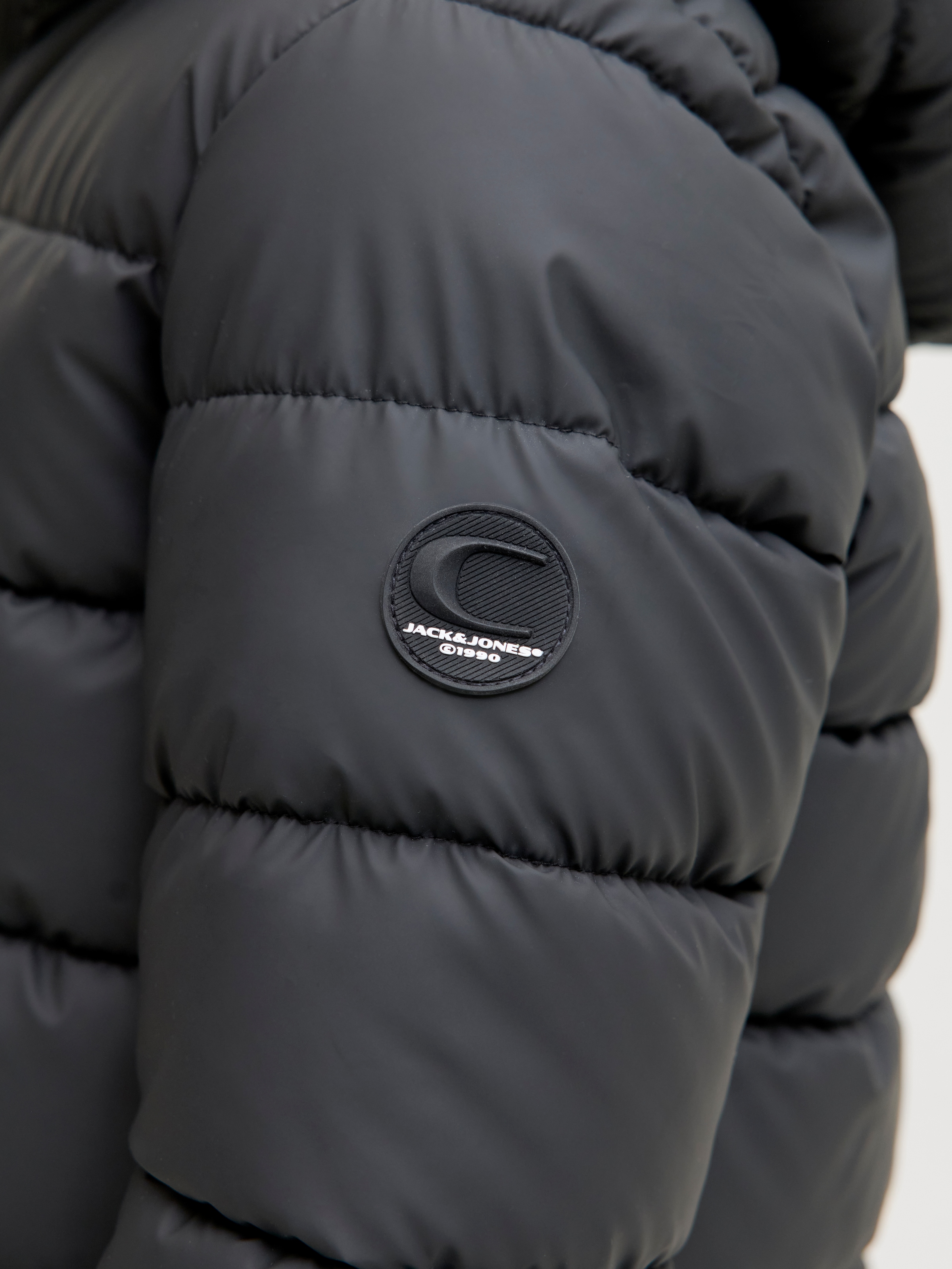 Jack & Jones Junior Steppjacke »JCOPOINT PU PUFFER JACKET BF JNR« mit Kapuze