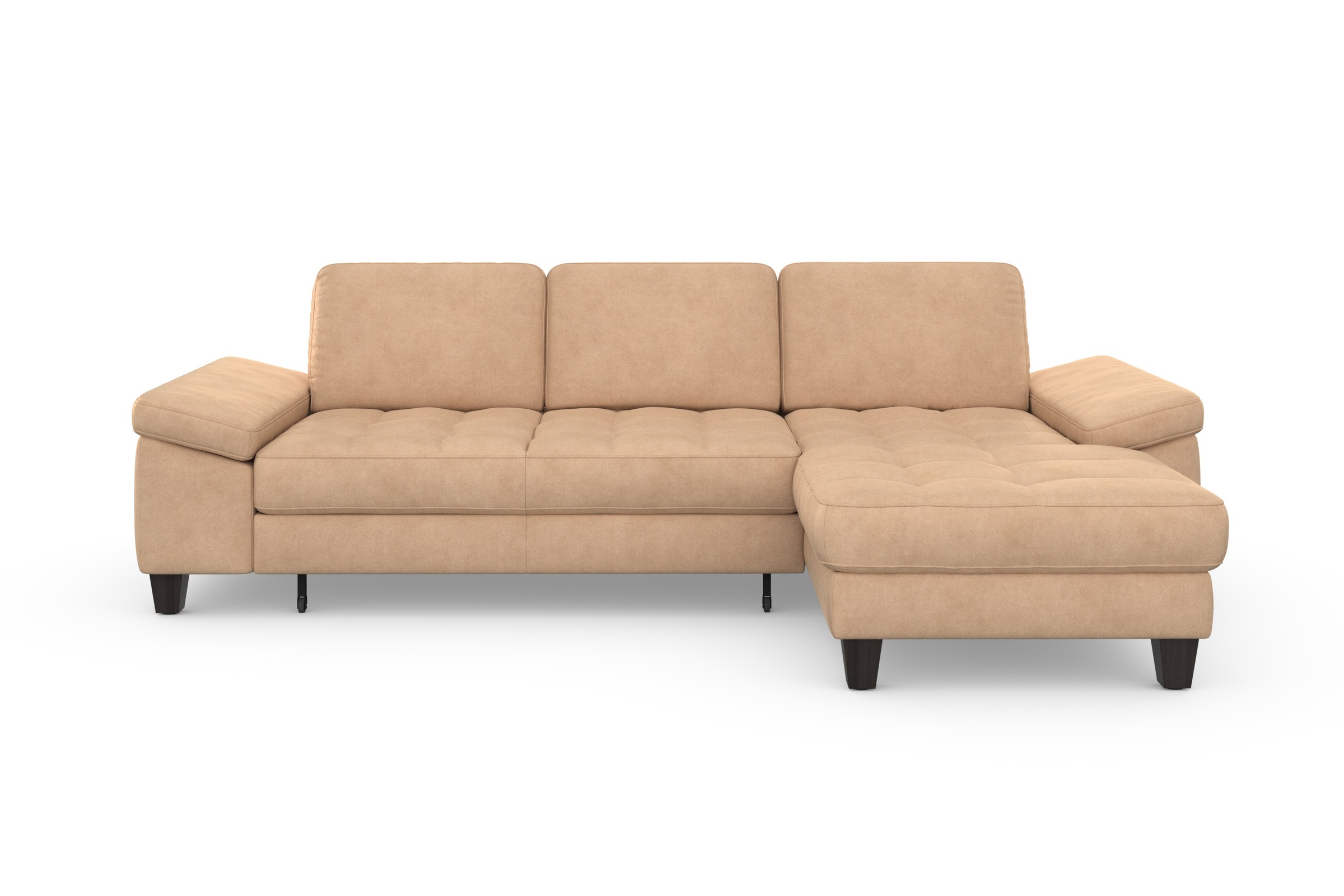 sit&more Ecksofa »Westham L-Form«, Recamiere, mit oder ohne Bettfunktion, Bettkasten, Füsse wengefarben