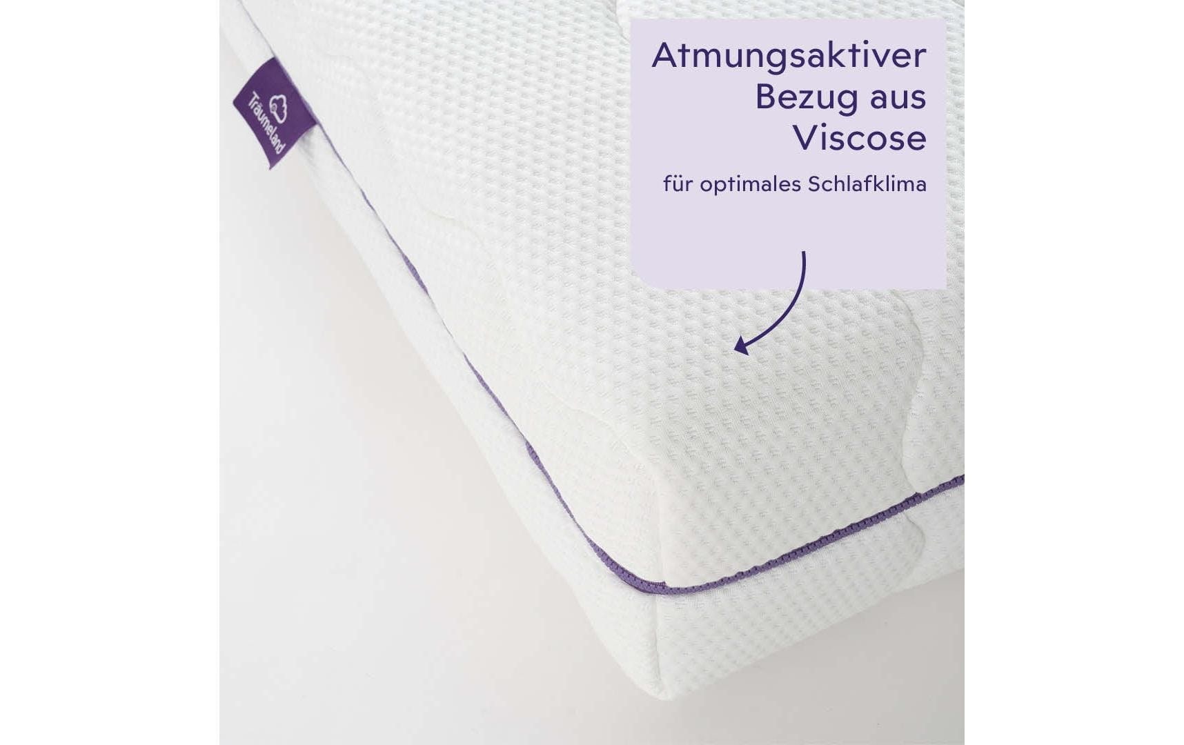 Träumeland Matelas en mousse froide »Mondsee, Naturfaser, 80 x 200 cm« 20 cm hoch 1 cuis tlg. Flexible Erwachsenenmatratze mit 7-Zonen
