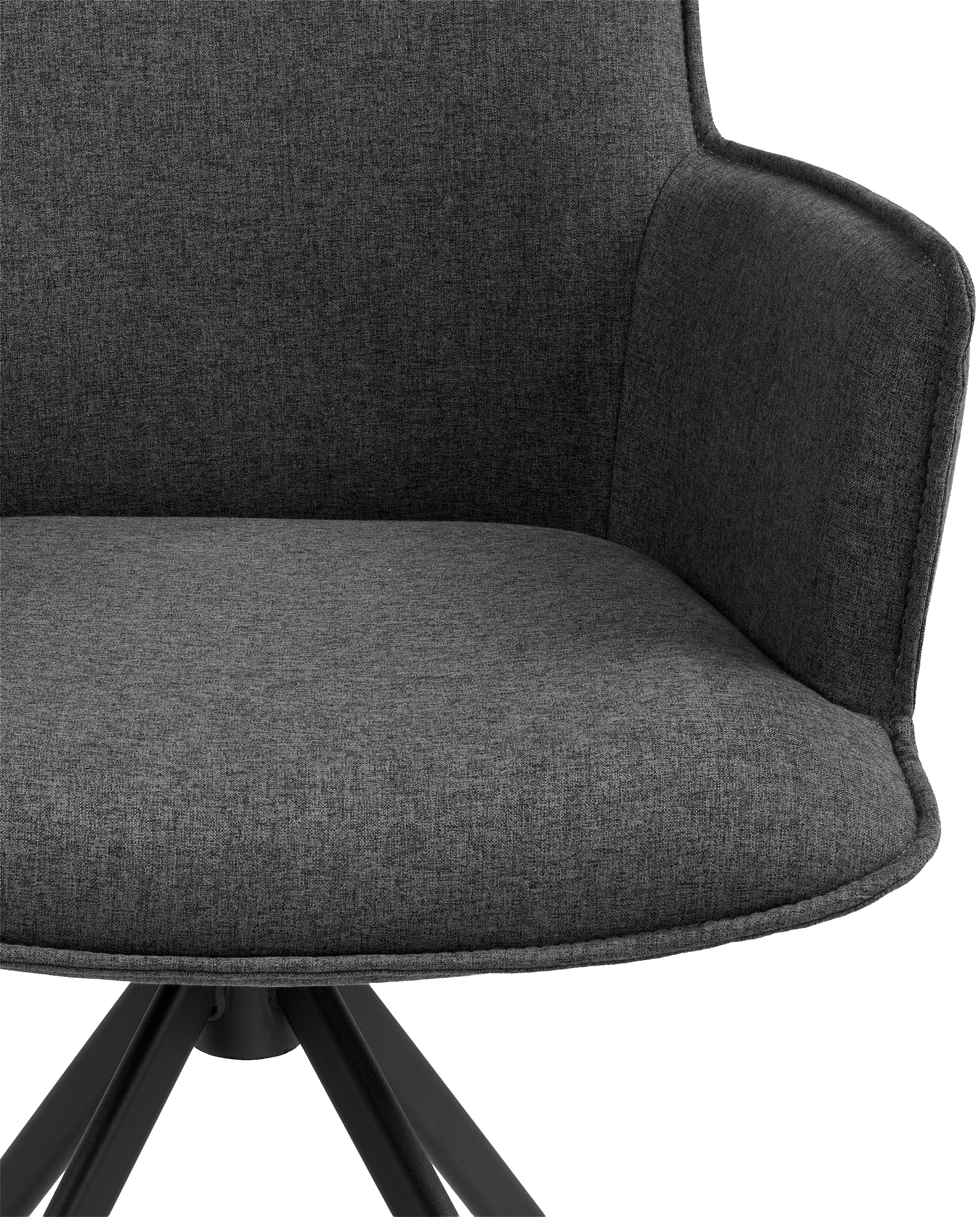 GOODproduct Drehstuhl »Amoreve« (Set) 2 Stk.hochwertiger Strukturstoff, ergonomisches Design, Metallgestell