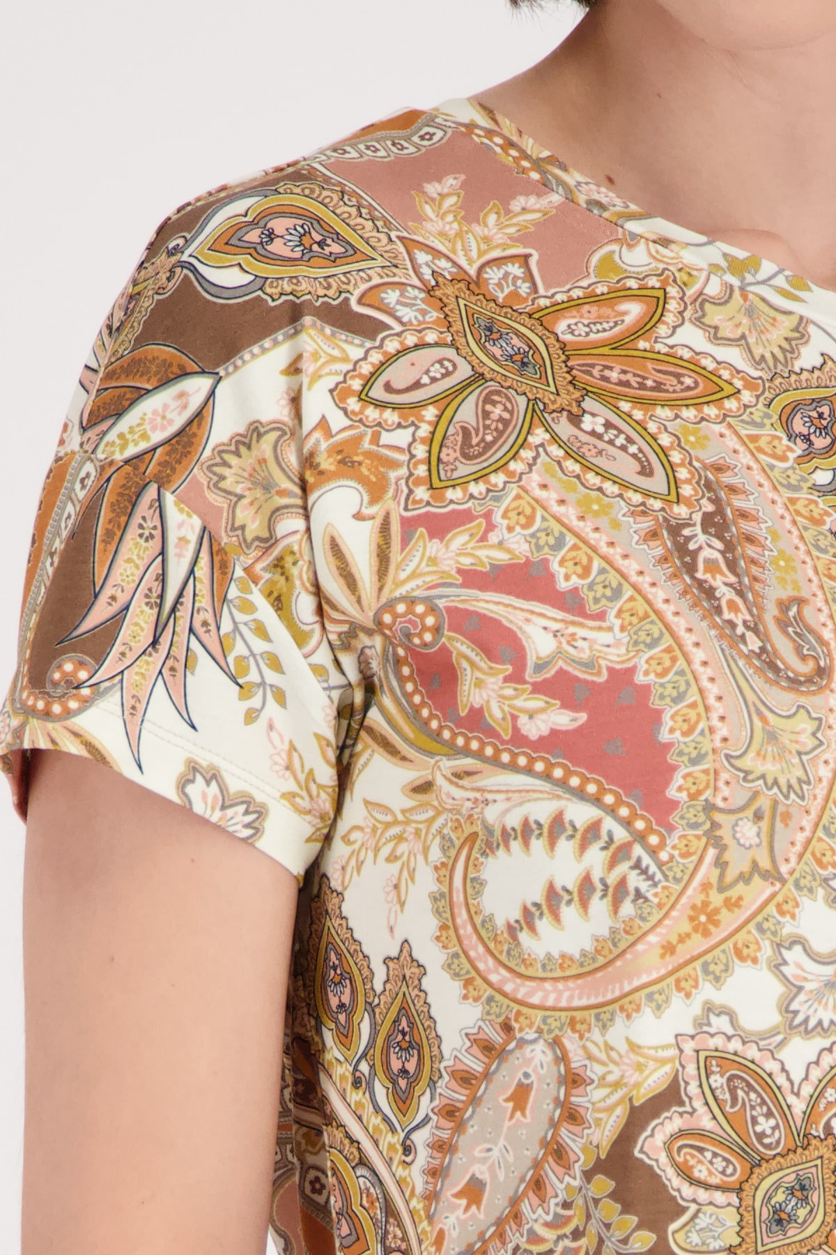 Monari T-shirt »Shirt Paisleydruck allover« Regular fit mit Paisleymuster
