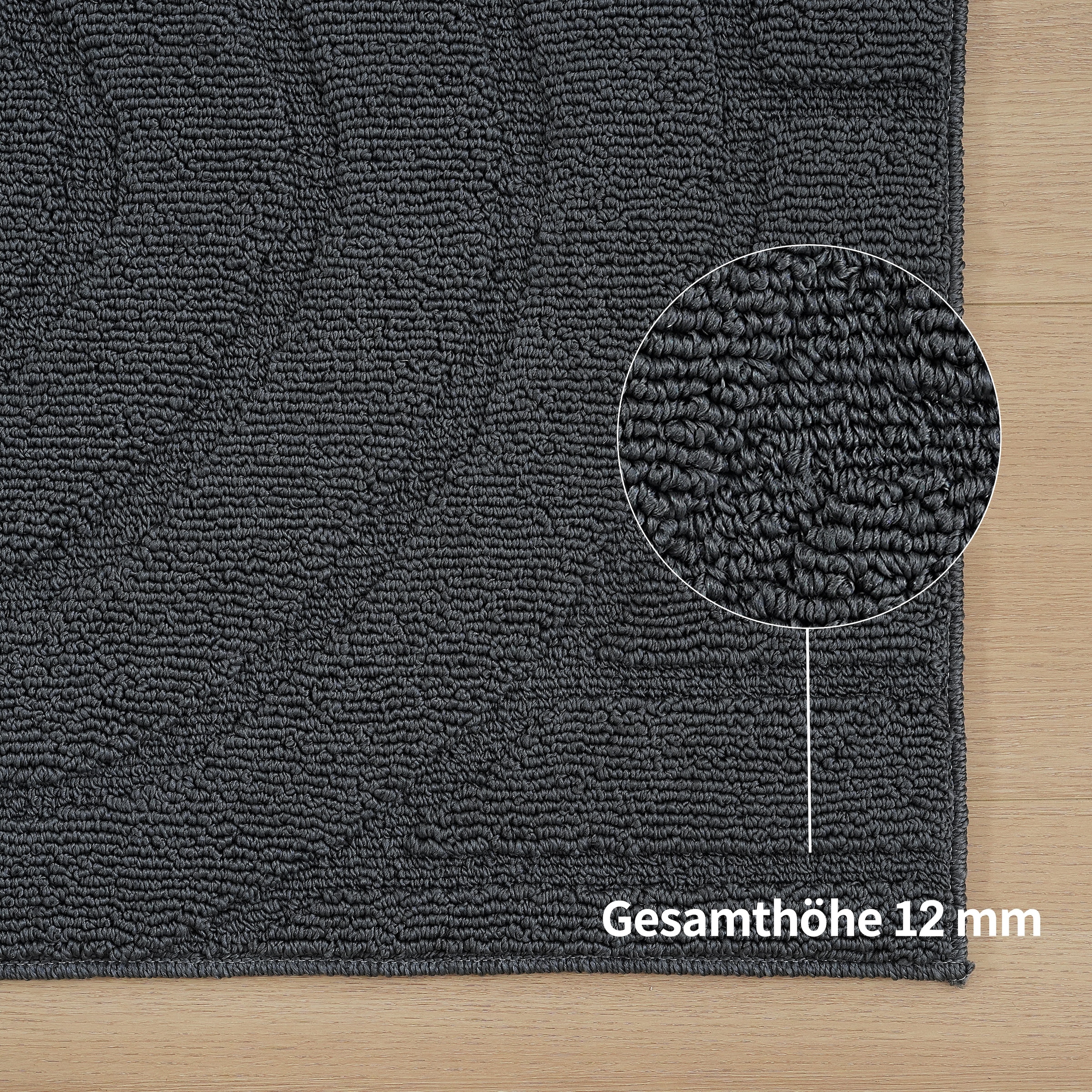 GOODproduct Tapis »Neele, Boho-Design, Hoch-Tief, waschbar« Rectangulaire 12 mm Höhe 3D Optik, Skandinavisch, Designteppich, Wohnzimmer, Schlafzimmer