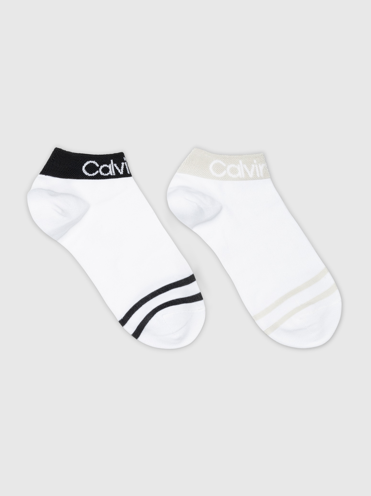 Calvin Klein Jeans Kurzsocken »CK WOMEN QUARTER 2P LOGO WELT«, (2 Paar), Coolmax-Garn, Einheitsgrösse passend von 37-41