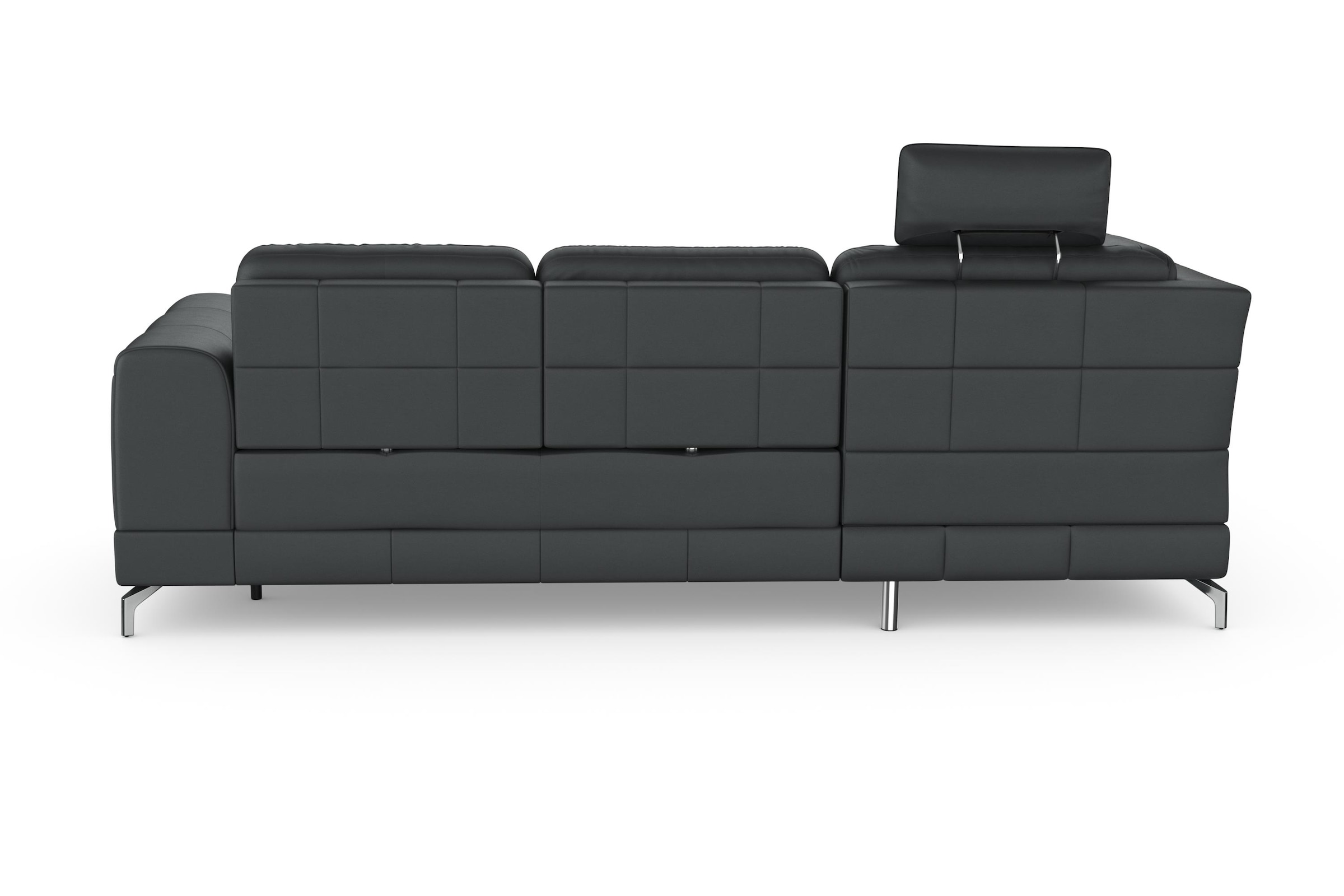 sit&more Ecksofa »Bendigo L-Form«, inklusive Sitztiefenverstellung, Bodenfreiheit 12 cm, in 2 Fussfarben