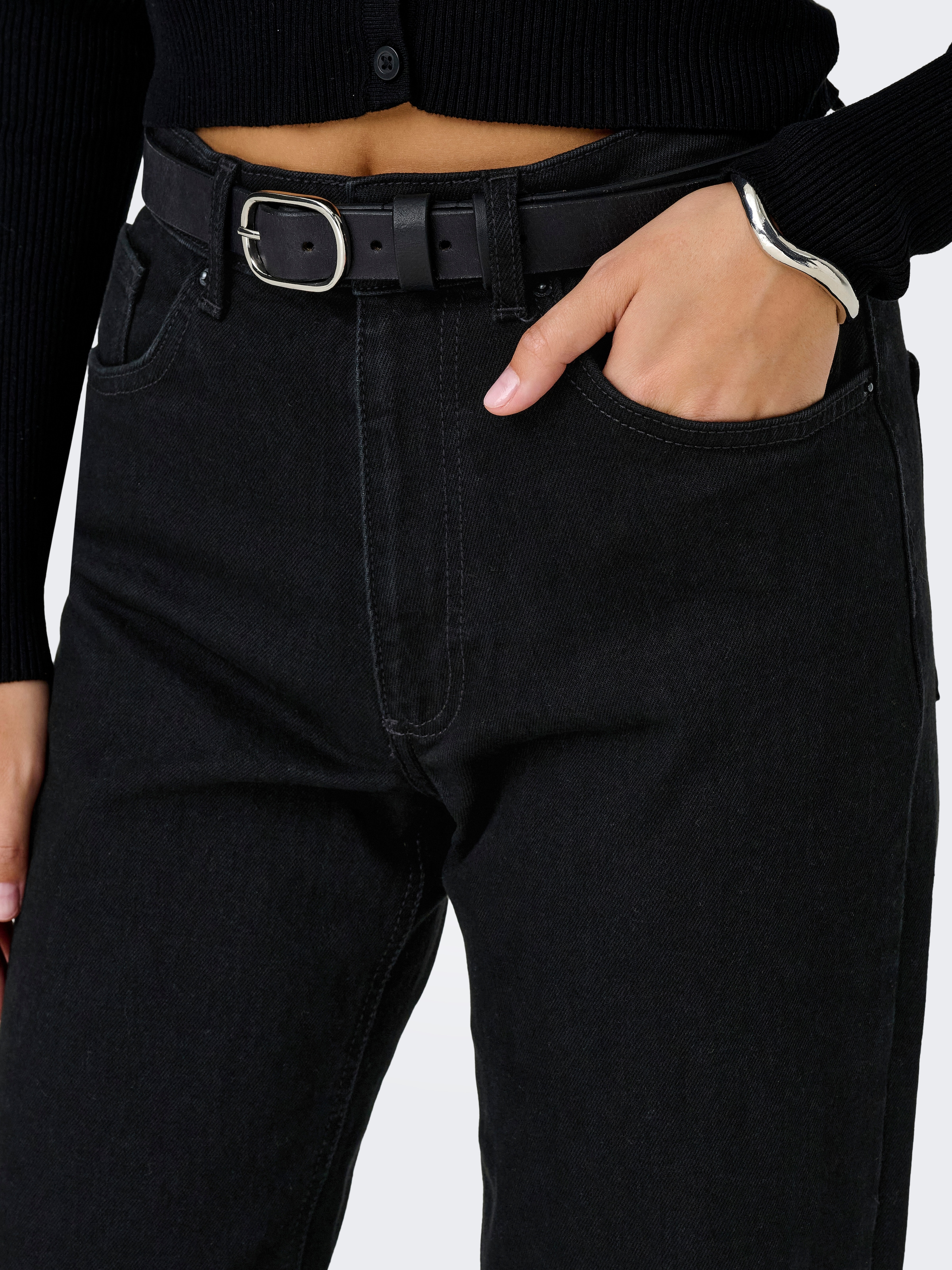 ONLY High-waist-Jeans »ONLJUICY HW WIDE DNM REA670«