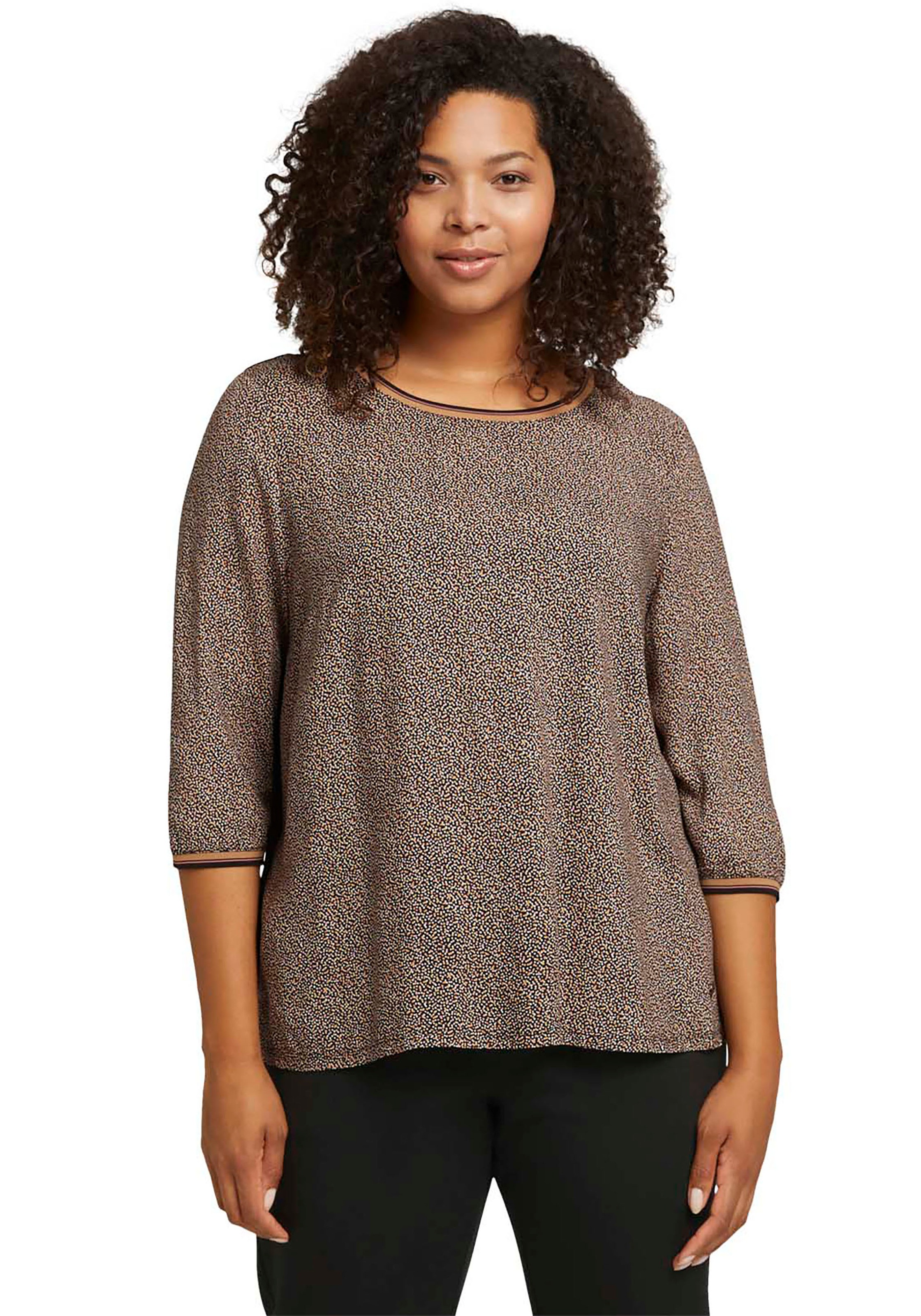 Image of TOM TAILOR PLUS 3/4-Arm-Shirt, mit Bio-Baumwolle bei Ackermann Versand Schweiz