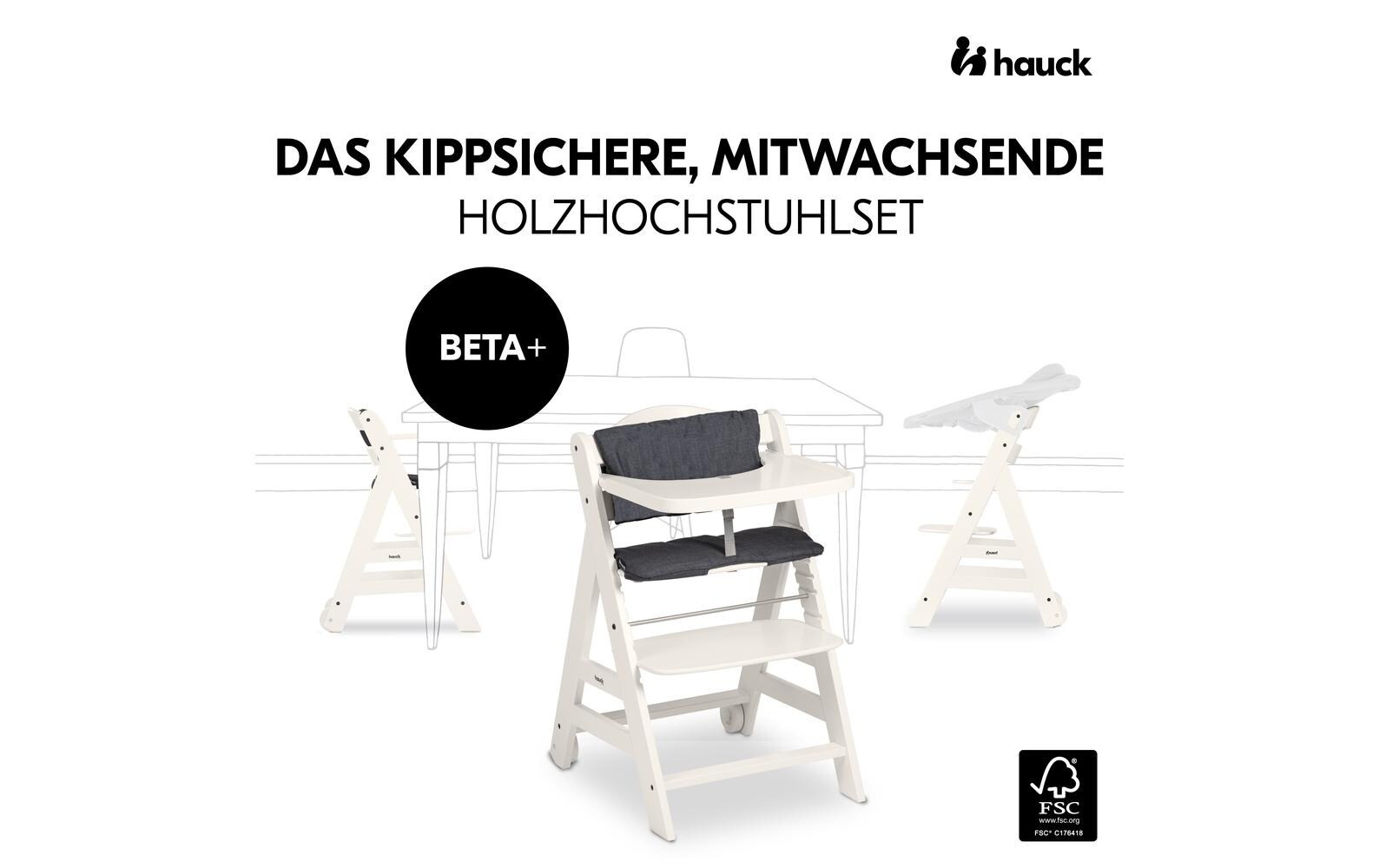 Hauck Hochstuhl »Beta+ White« ()
