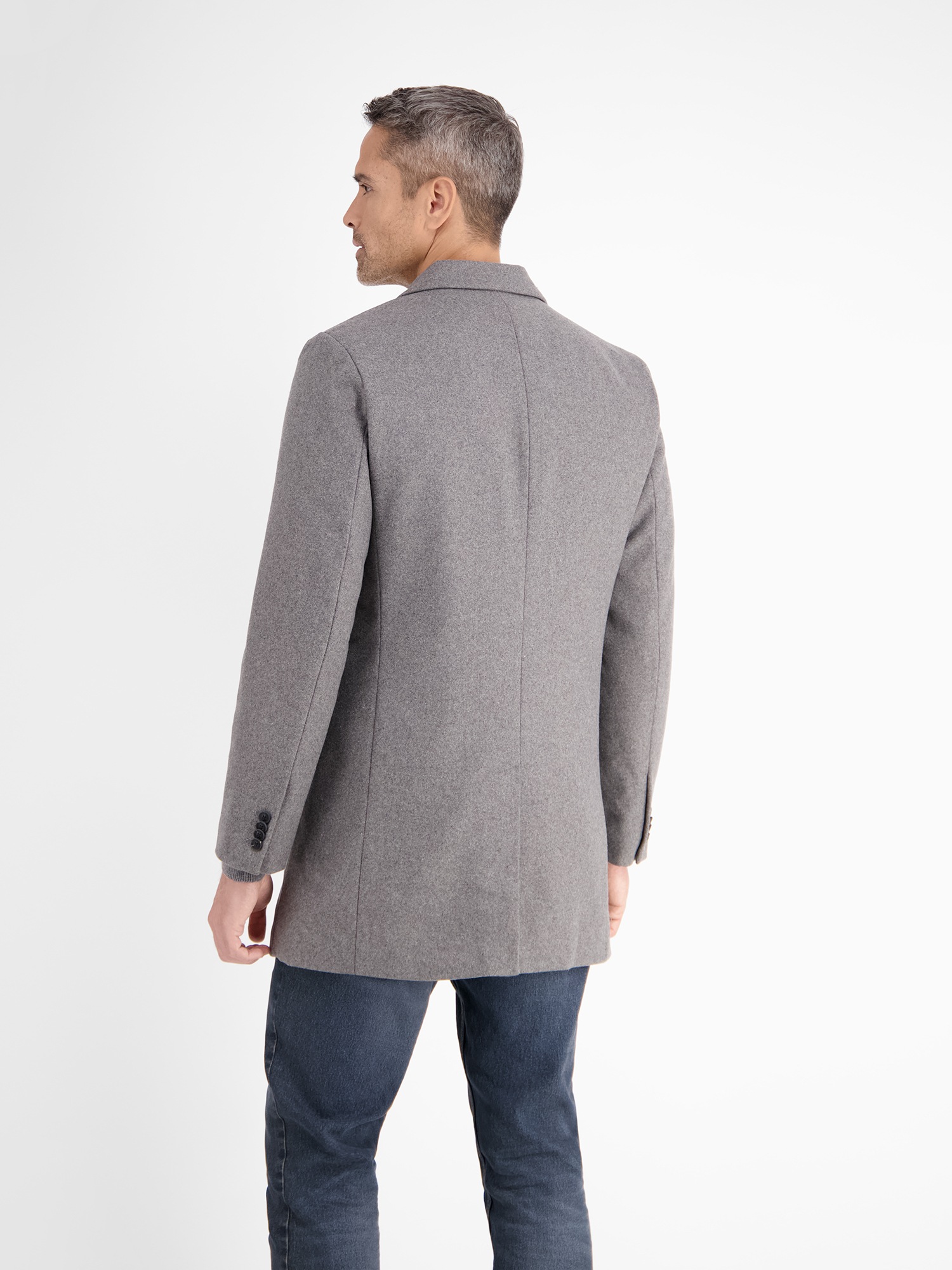 LERROS Langjacke »LERROS Eleganter Mantel mit Reverskragen und Wollanteil«, ohne Kapuze, Keine Angabe
