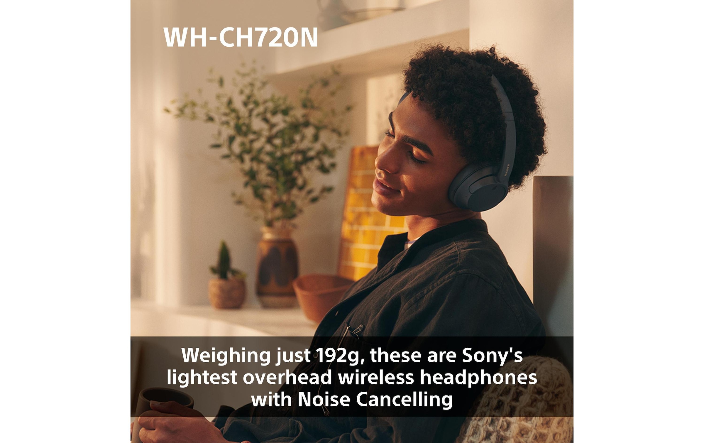 Sony Over-Ear-Kopfhörer »WH-CH720N«, Active Noise Cancelling (ANC), Anruf-Management, App, Lautstärkeregelung, Mikrofon, Sprachsteuerung