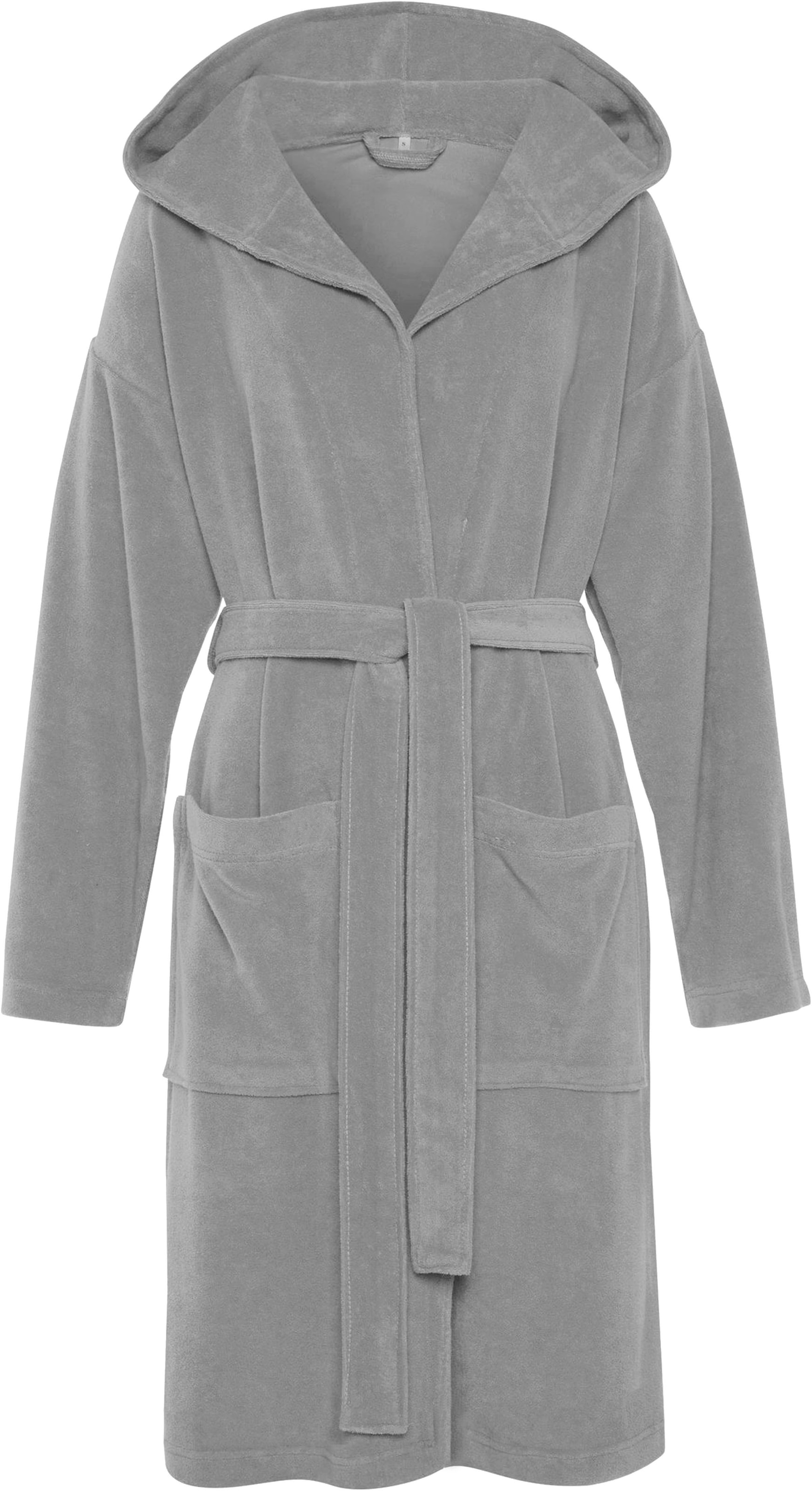 GOODproduct Damenbademantel »Sina, ideal für Sauna & Spa, Hotelbademantel, Morgenmantel« 1 Stk. einfarbiger Bademantel, kurz, hoher Baumwollanteil, XS-4XL