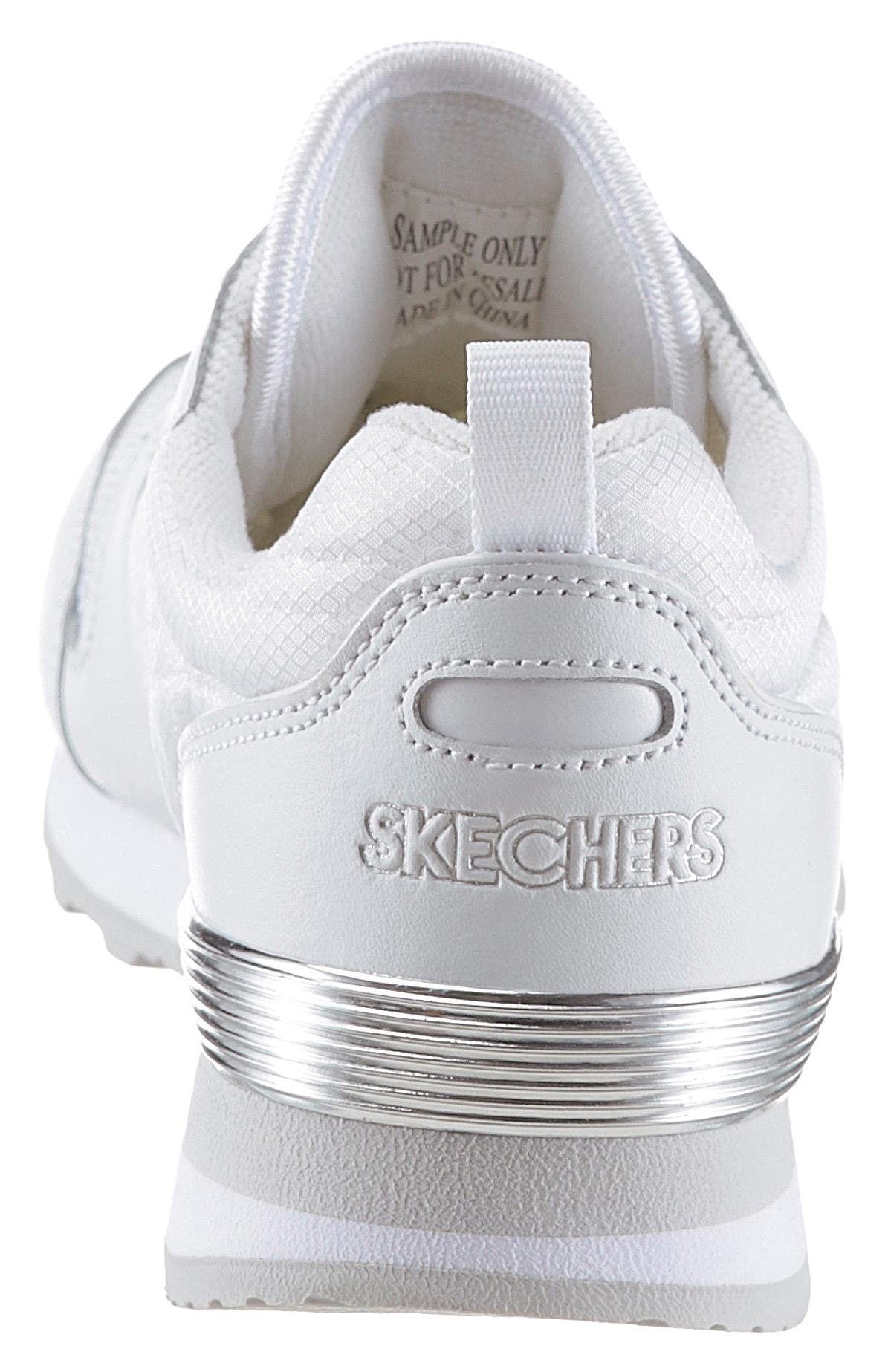 Skechers Sneaker »Goldfarben´n Gurl«, Freizeitschuh, Halbschuh, Schnürschuh mit Metallic-Details
