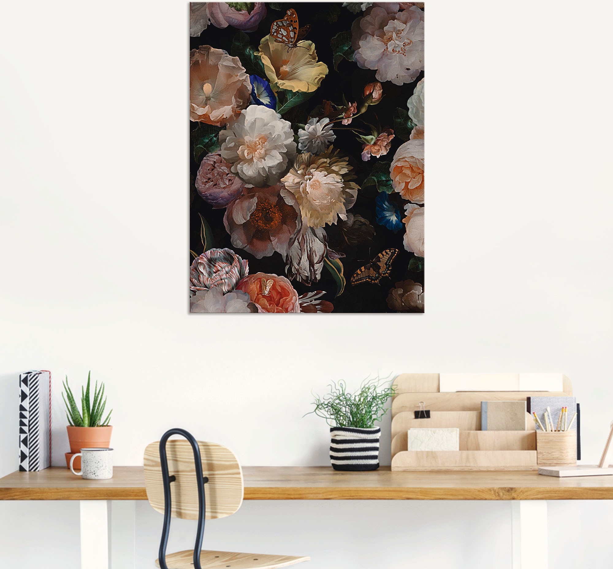 Artland Wandbild »Antike Holländische Blumen«, Blumenbilder, (1 St.), als Alubild, Outdoorbild, Leinwandbild, Poster, Wandaufkleber