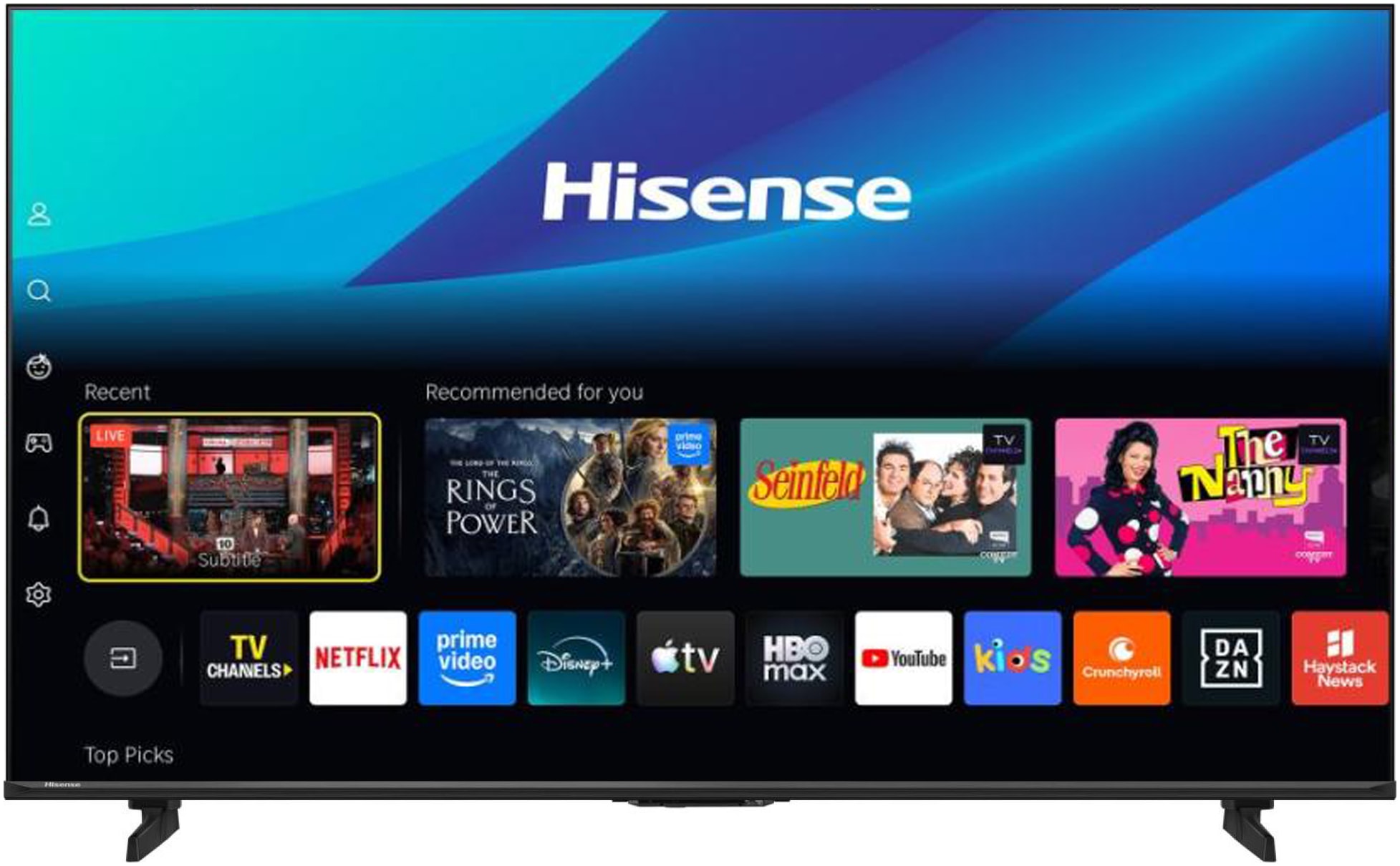 Hisense Téléviseur QLED »43E7S PRO« 108 cm/43 ″