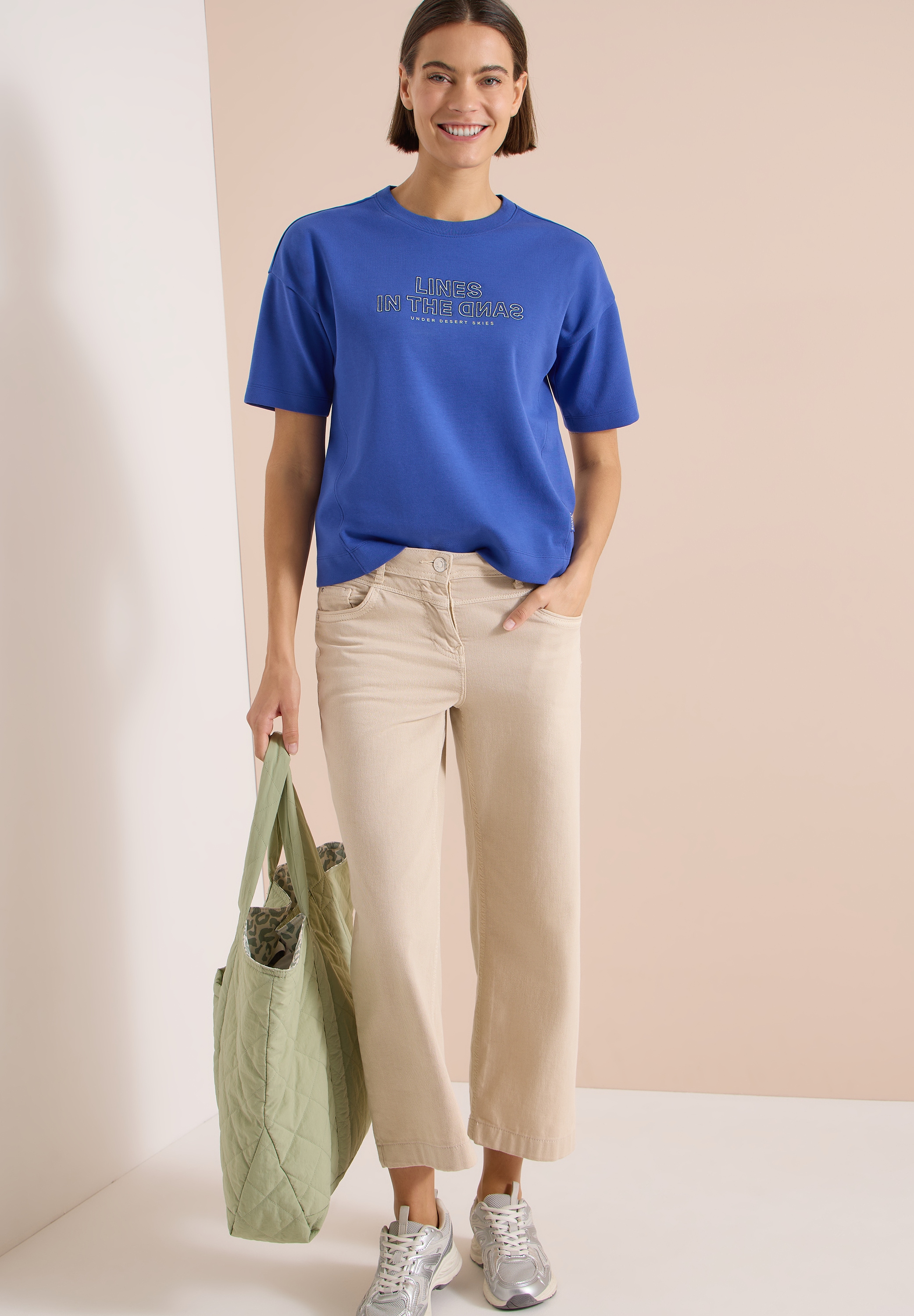Cecil Pull , Sweatshirt manches courtes avec broderie
