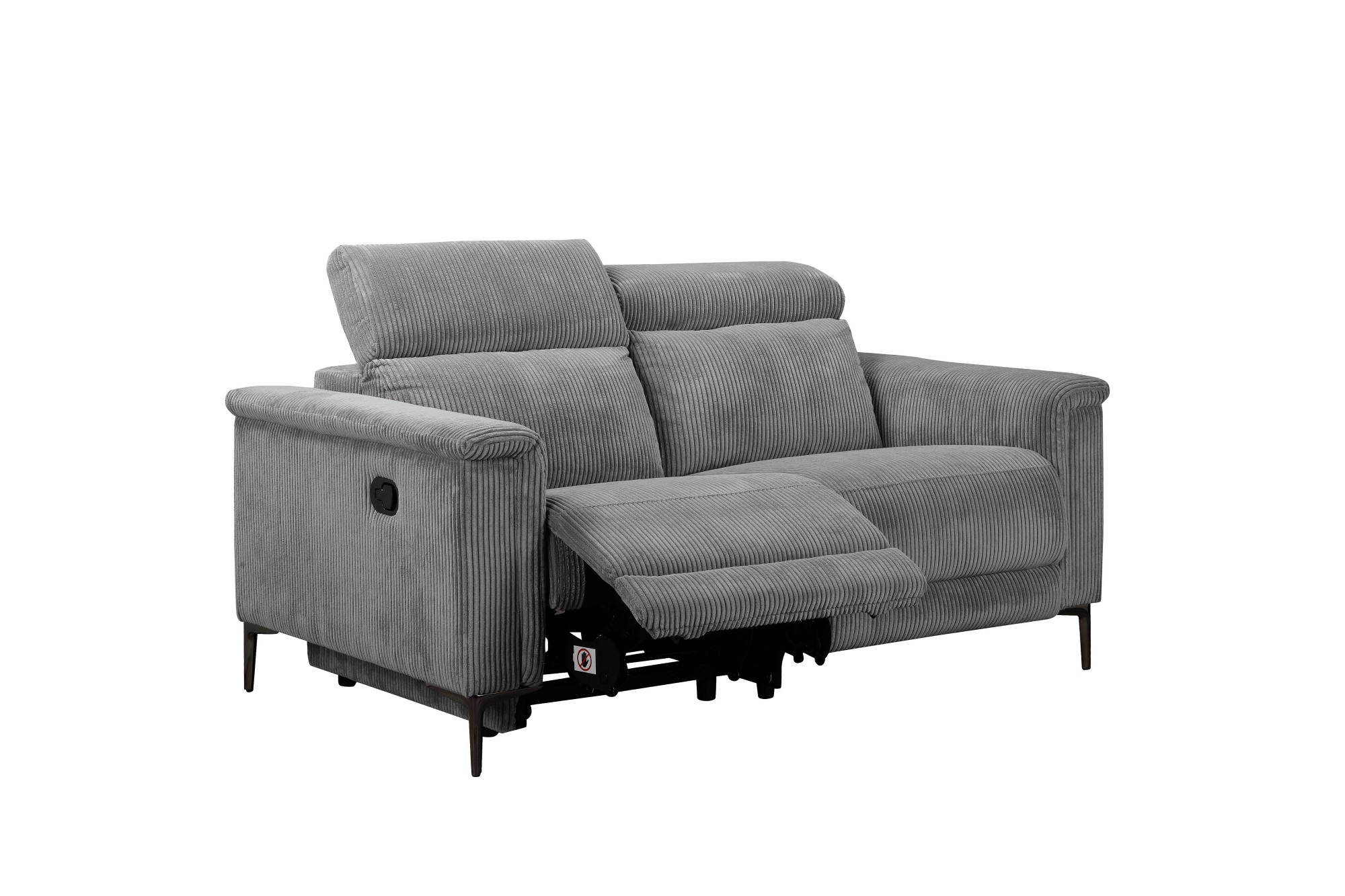 Home affaire 2-Sitzer »Lund in Cord, mit manueller o. elektrischer« Relaxfunktion, USB-C, Kopfteilverstellung, Breite 160 cm