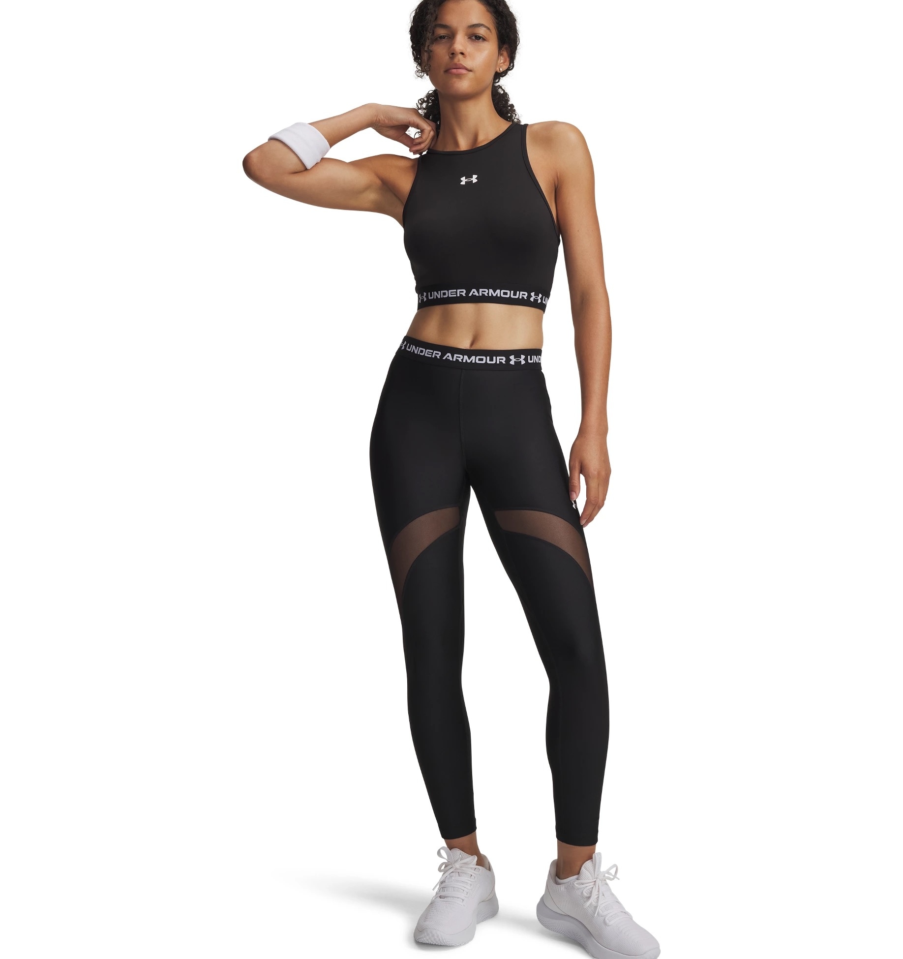 Under Armour® Trainingstights »HEATGEAR MESH LEGGING«  sportlicher Stil, für Sportmode, mit Elasthan-Anteil