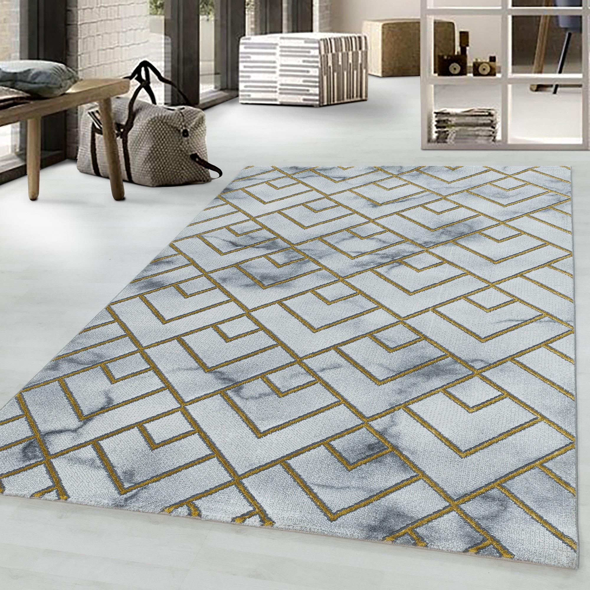 Image of Ayyildiz Teppiche Teppich "NAXOS 3813" rechteckig 12 mm Höhe Läufer, Wohnzimmer