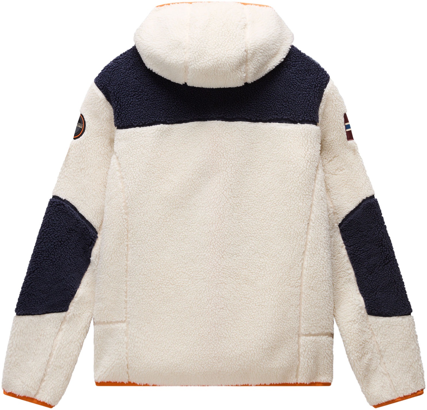 Napapijri Veste en peluche »YUPIK« mit Kapuze mit kontrastfarbenen Details