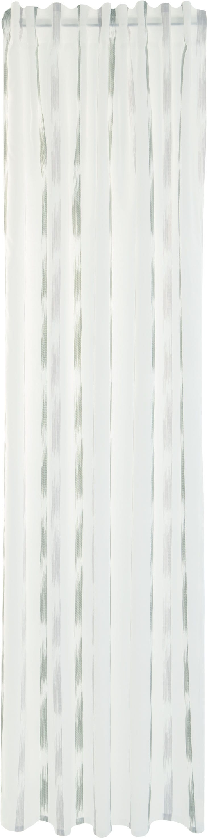 Image of HOMING Gardine "Steen" verdeckte Schlaufen 1 Stk. tlg. Farbverlauf, Streifen, transparent, Wohnzimmer