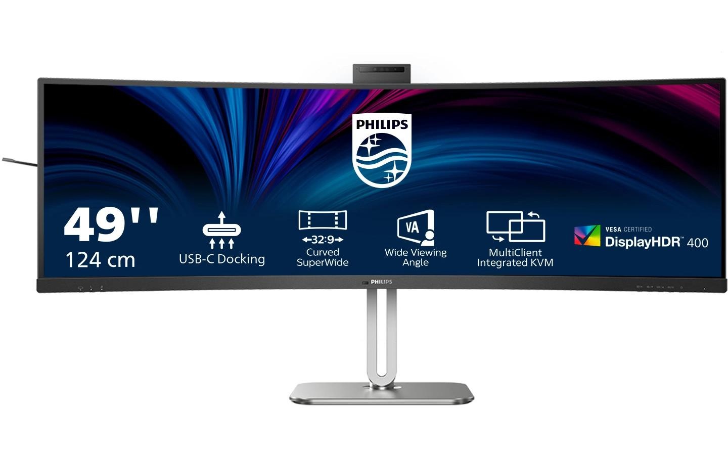 Image of Philips Curved-LED-Monitor "49B2U5900CH/00" 123,46 cm/48,8 ″ 5120 x 1440 px