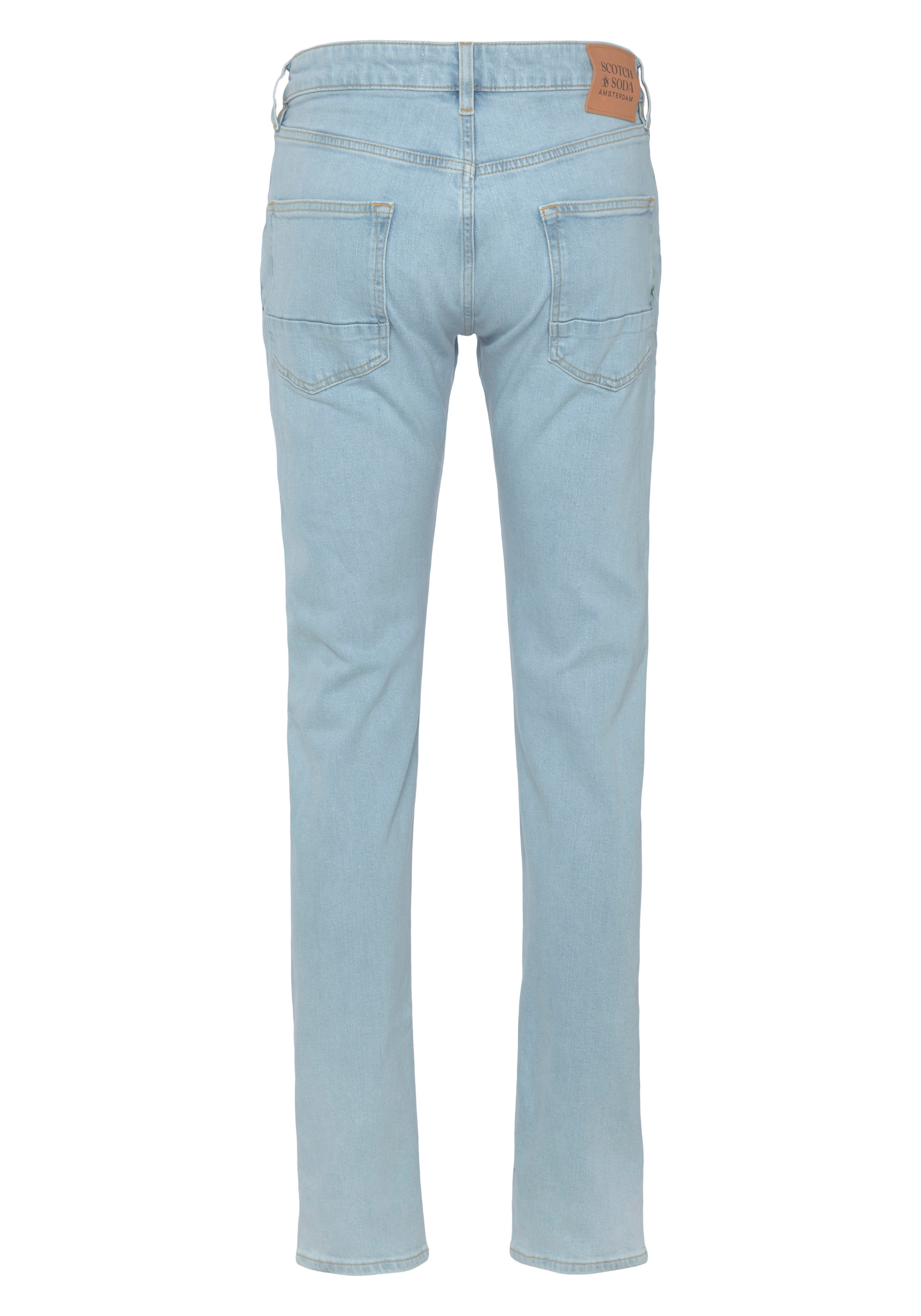 Scotch & Soda Skinny-fit-Jeans, mit Leder-Badge