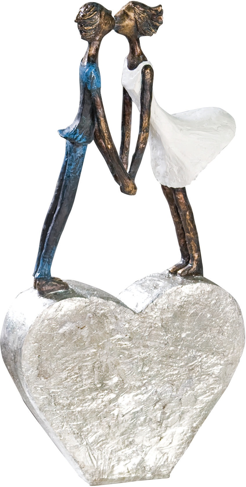 Image of Casablanca by Gilde Dekofigur »Skulptur Devotion«, (1 St.), Dekoobjekt, Höhe 35 cm, küssendes Pärchen, mit Spruchanhänger, Wohnzimmer bei Ackermann Versand Schweiz