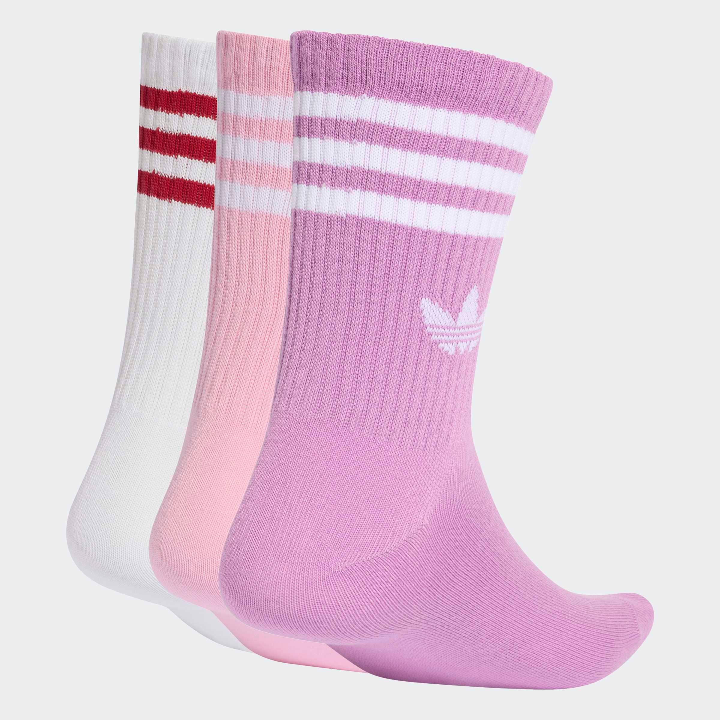 adidas Originals Sportsocken »3-STREIFEN CREW 3ER-PACK« 3 Paar tlg. knöchellange Passform, mit 3-Streifen