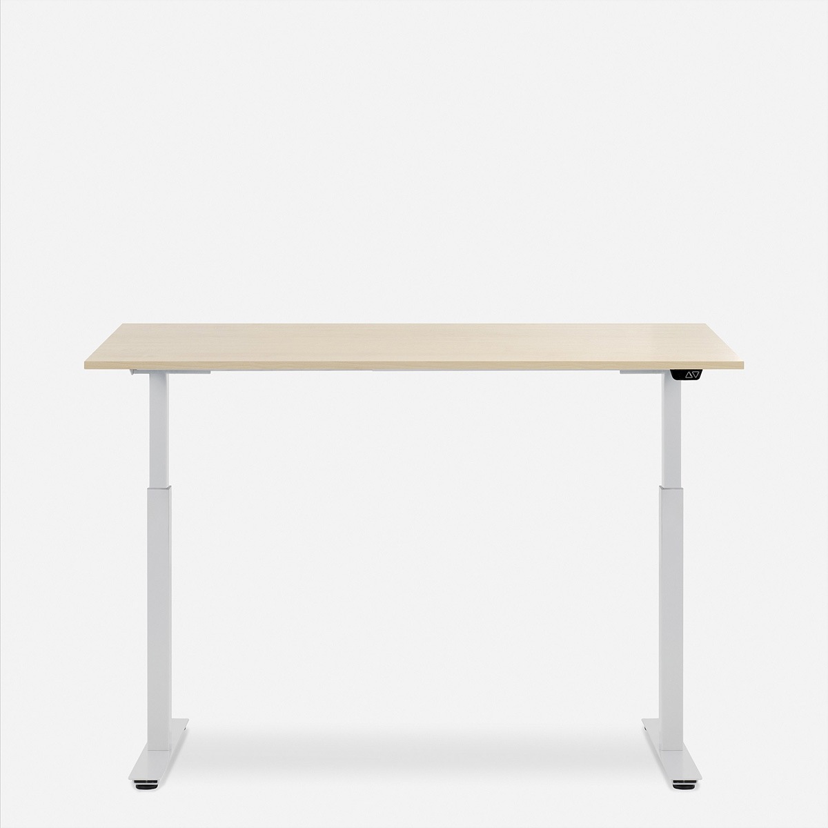   »WRK21 Schreibtisch Smart 180 x 80 cm, Höhenverstellbar, Mandal Ahorn / Weiss« ()